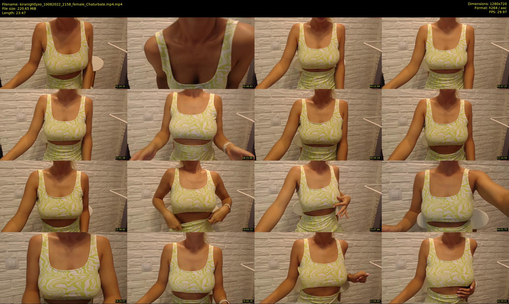 kiranightlyxo — 24 minute Chaturbate female cam show recording, 720p, Aug 10, 2022