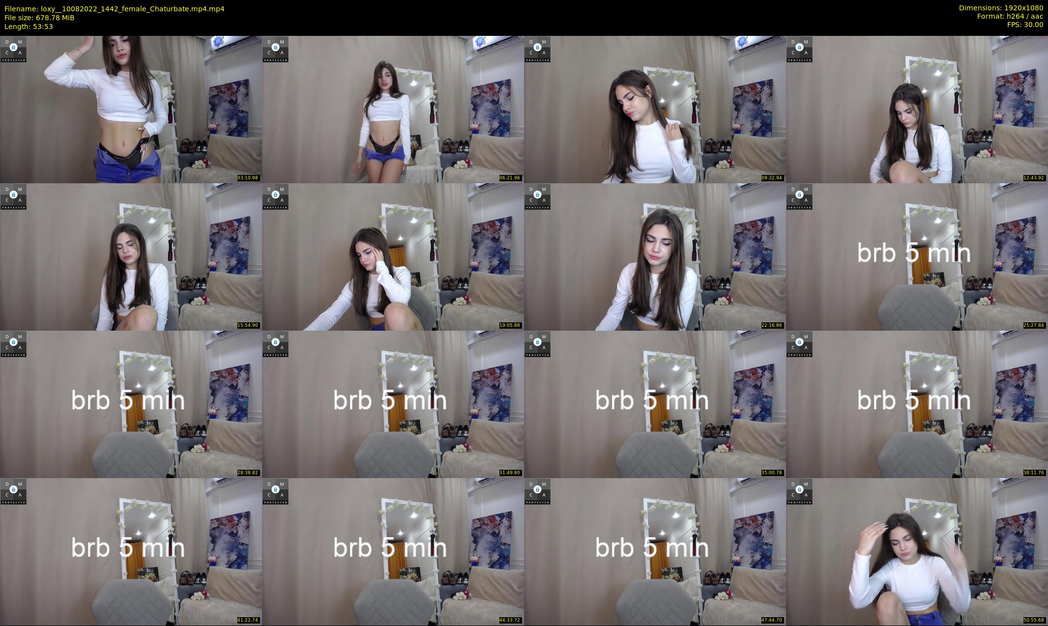 loxy_ — 54 minute Chaturbate female cam show recording, 1080p, Aug 10, 2022