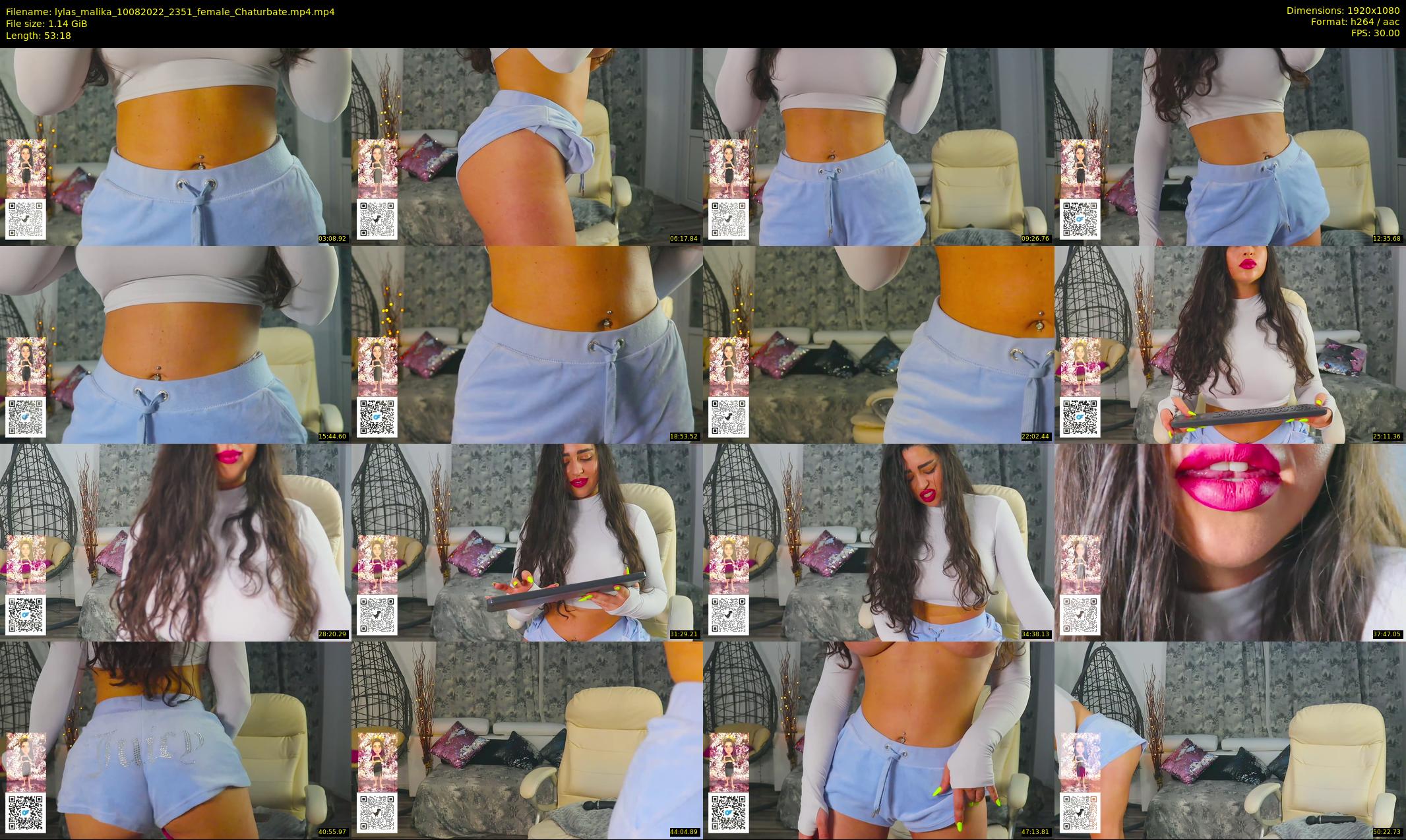 lylas_malika — 54 minute Chaturbate female cam show recording, 1080p, Aug 10, 2022