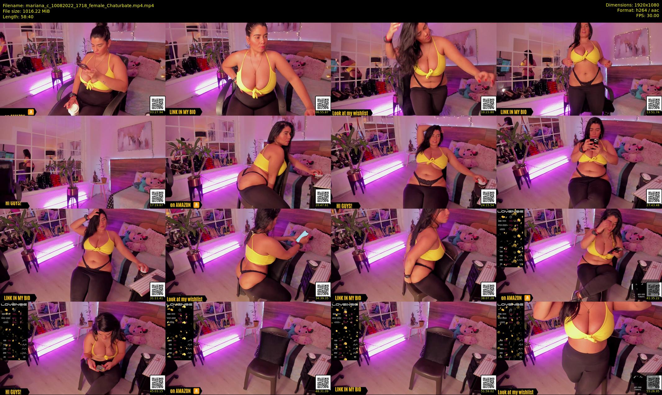 mariana_c — 59 minute Chaturbate female cam show recording, 1080p, Aug 10, 2022