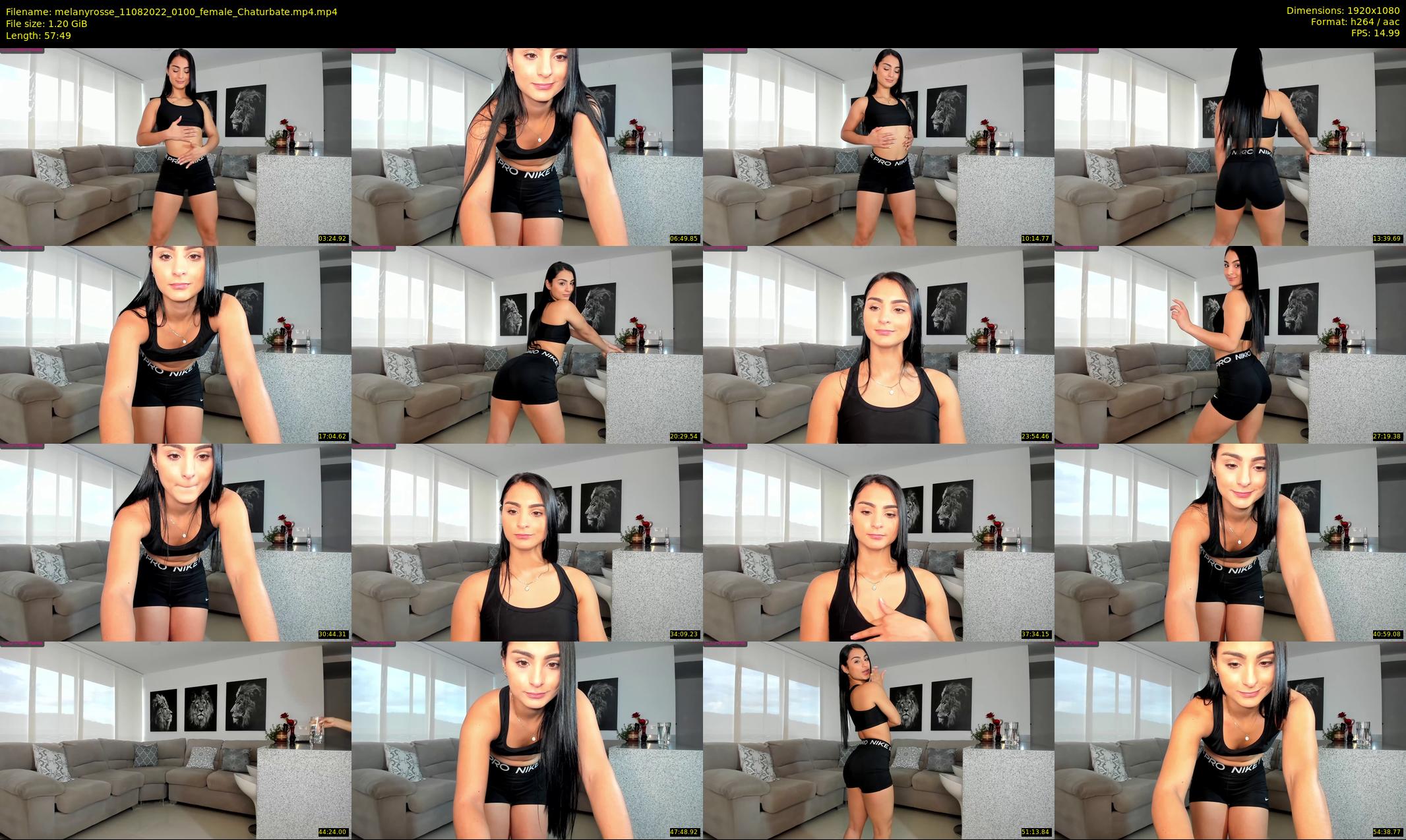 melanyrosse — 58 minute Chaturbate female cam show recording, 1080p, Aug 11, 2022