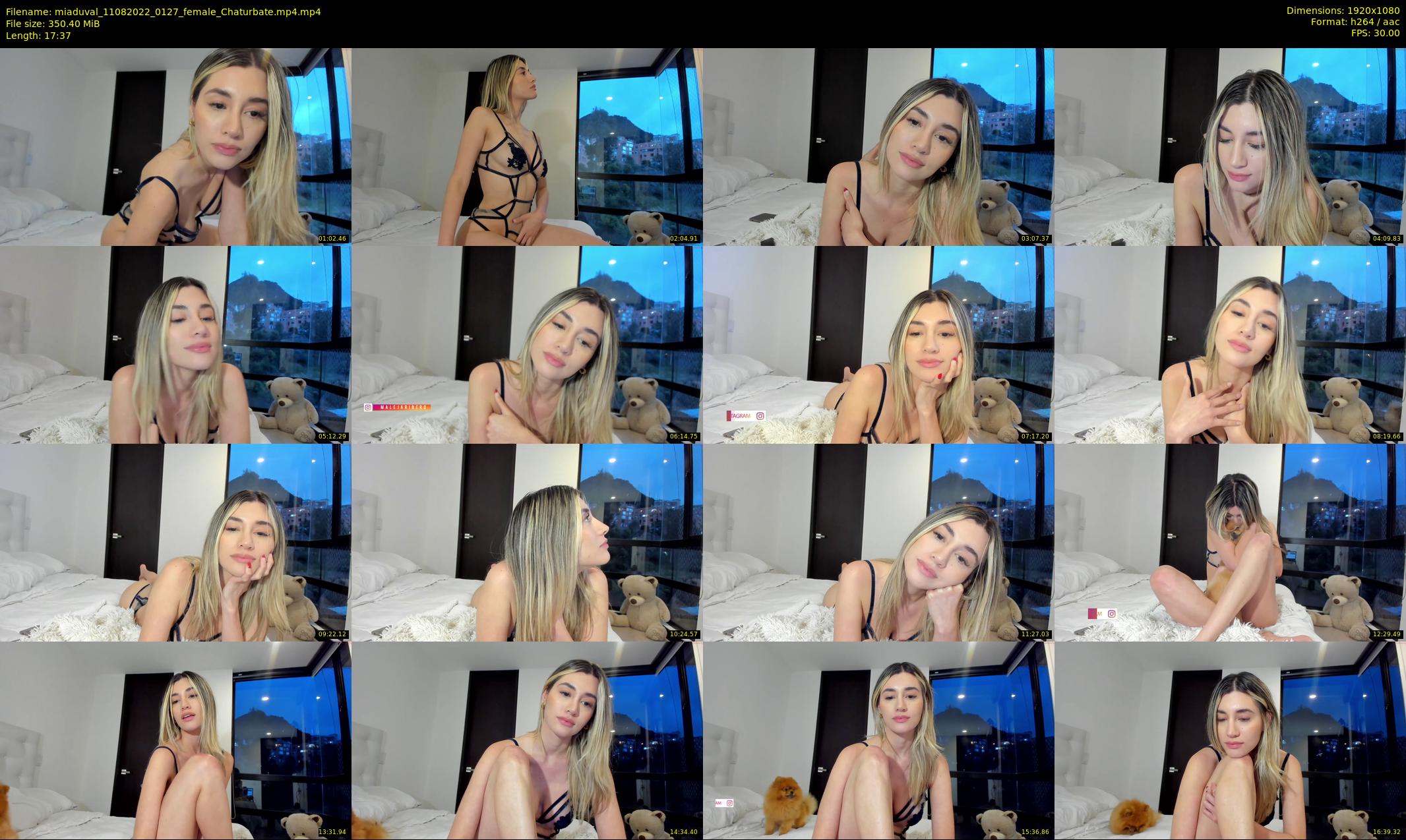 miaduval — 18 minute Chaturbate female cam show recording, 1080p, Aug 11, 2022