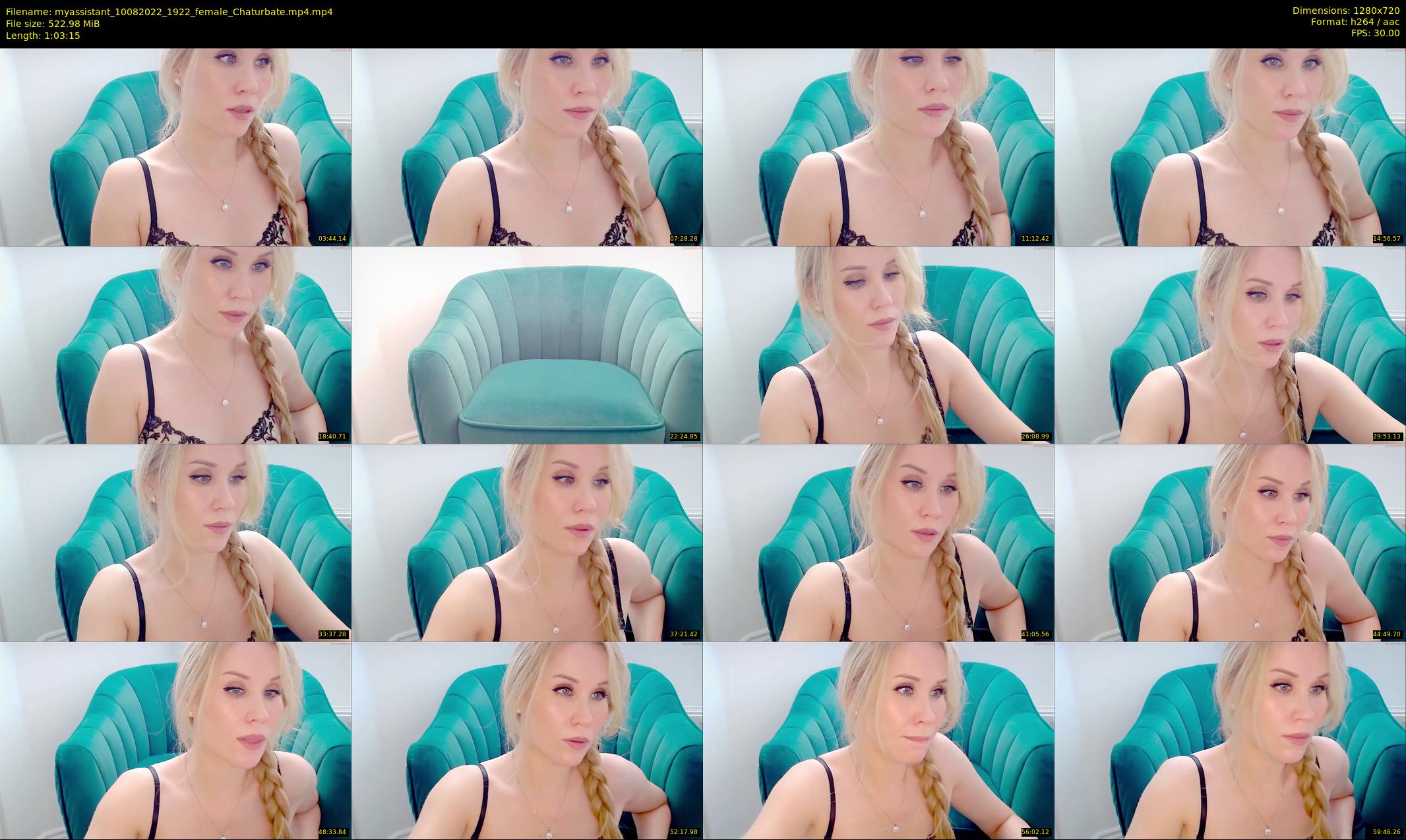 myassistant — 64 minute Chaturbate female cam show recording, 720p, Aug 10, 2022