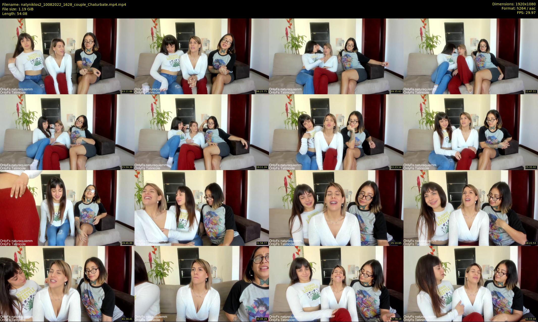 natyniklos2 — 55 minute Chaturbate couple cam show recording, 1080p, Aug 10, 2022