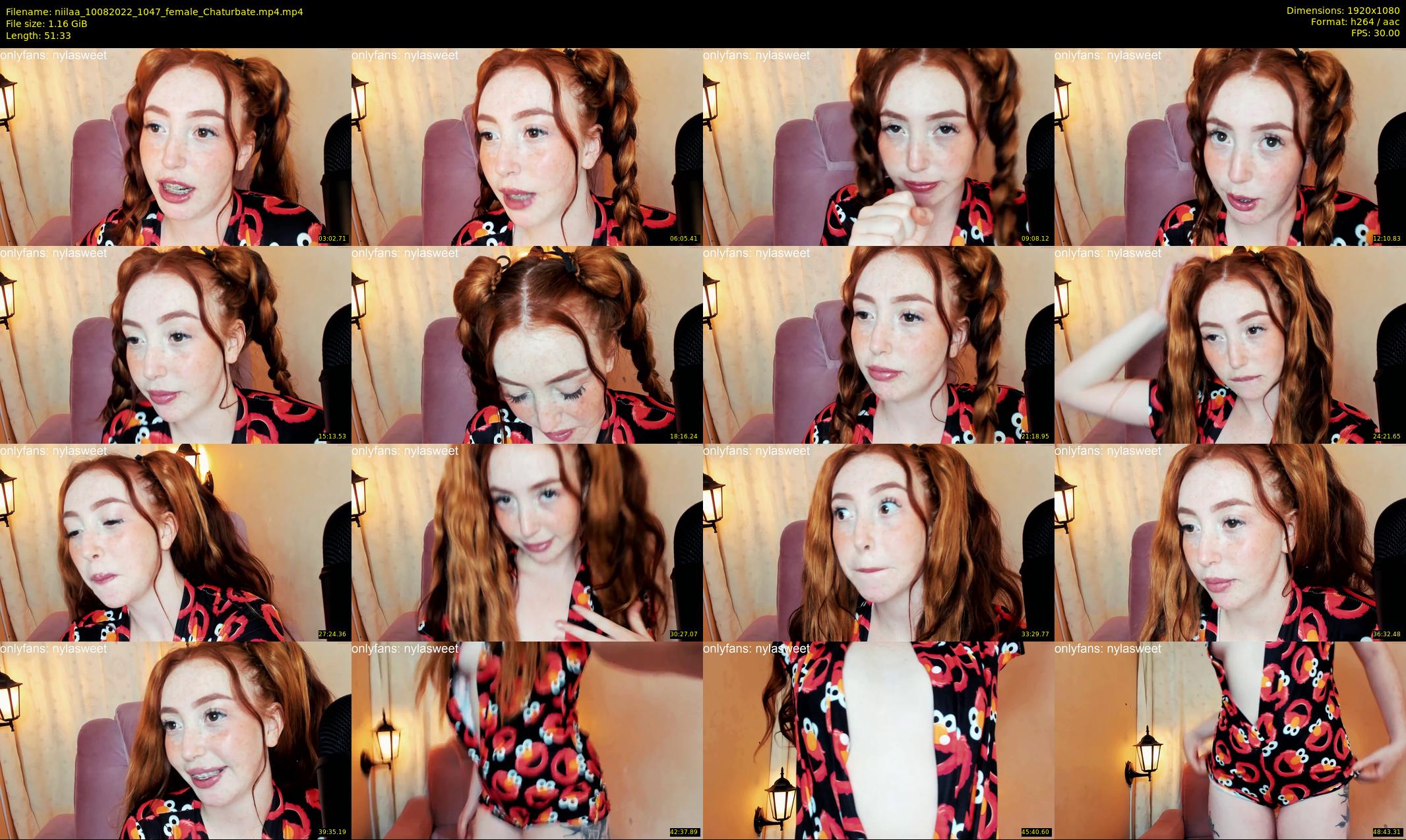 niilaa — 52 minute Chaturbate female cam show recording, 1080p, Aug 10, 2022