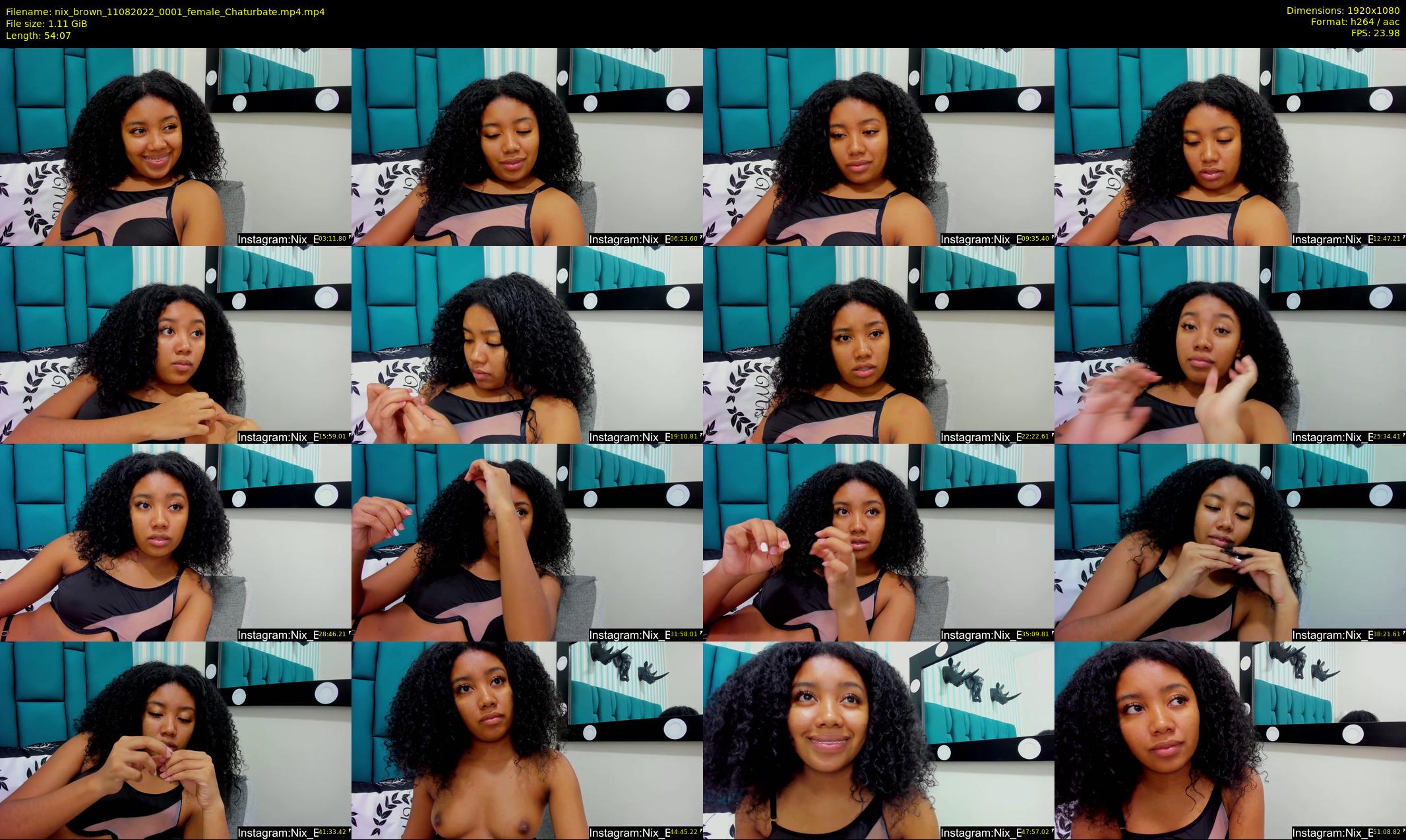nix_brown — 55 minute Chaturbate female cam show recording, 1080p, Aug 11, 2022