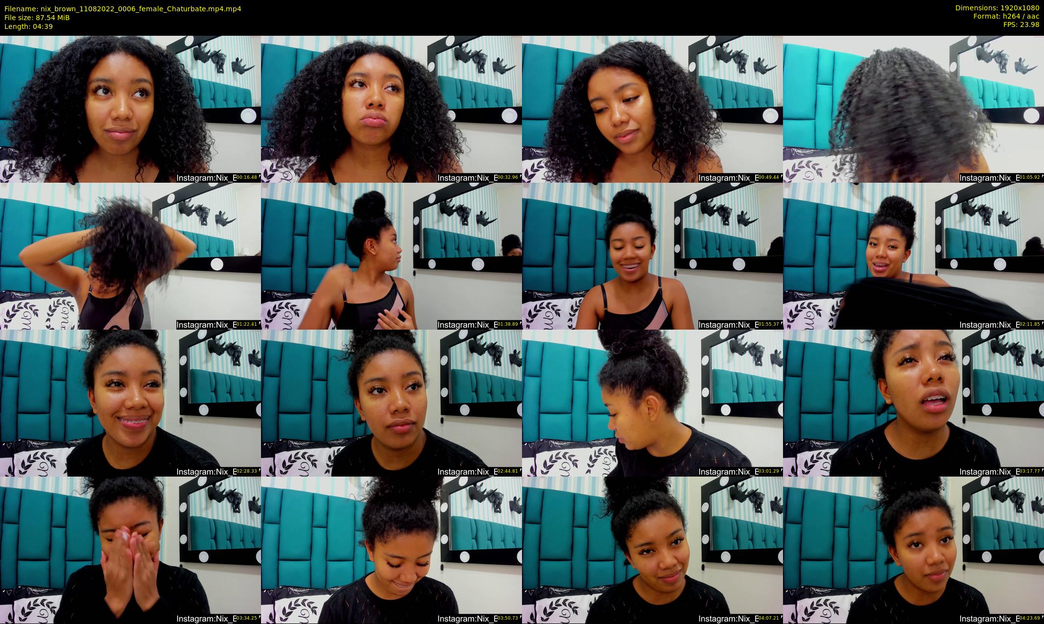 nix_brown — 5 minute Chaturbate female cam show recording, 1080p, Aug 11, 2022