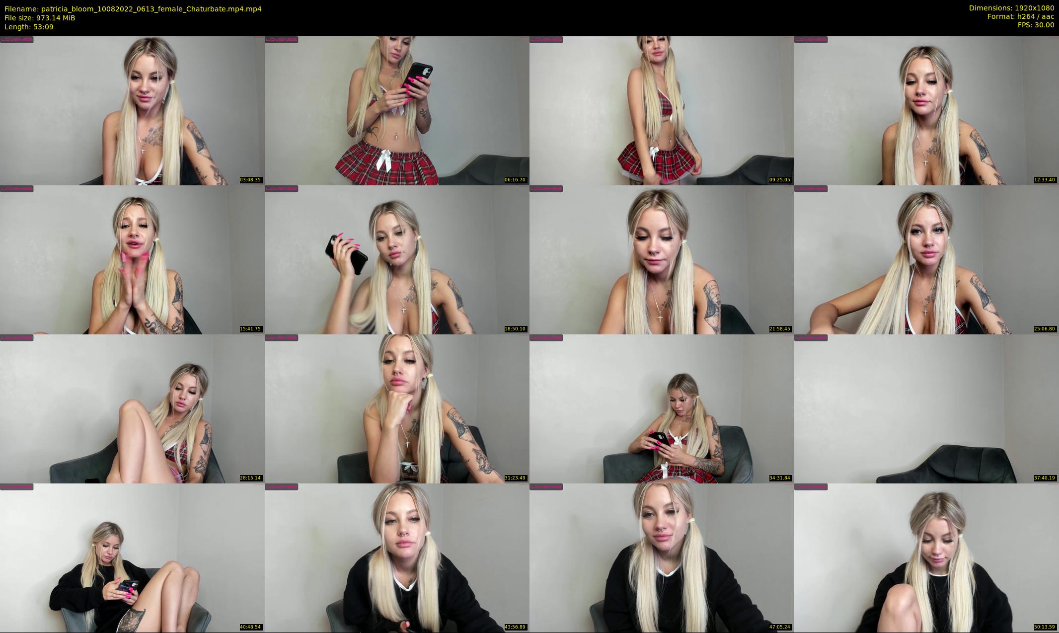 patricia_bloom — 54 minute Chaturbate female cam show recording, 1080p, Aug 10, 2022