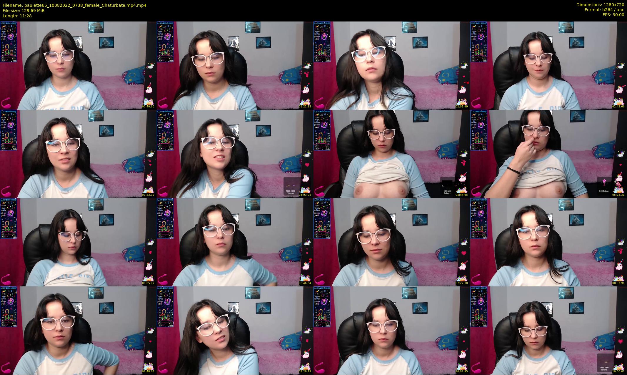 paulette65 — 12 minute Chaturbate female cam show recording, 720p, Aug 10, 2022