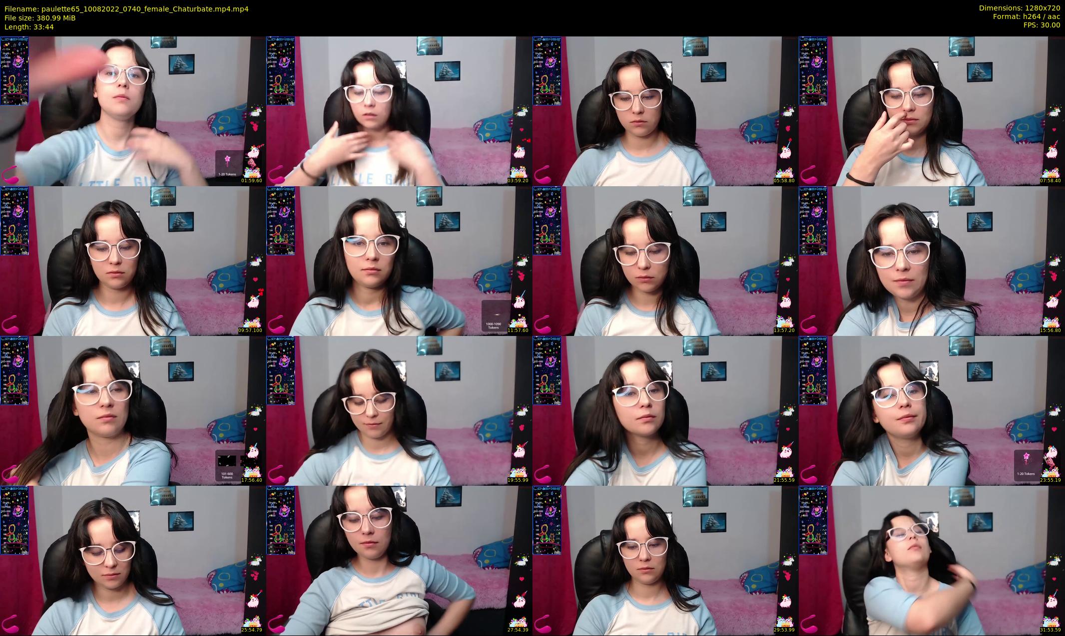 paulette65 — 34 minute Chaturbate female cam show recording, 720p, Aug 10, 2022