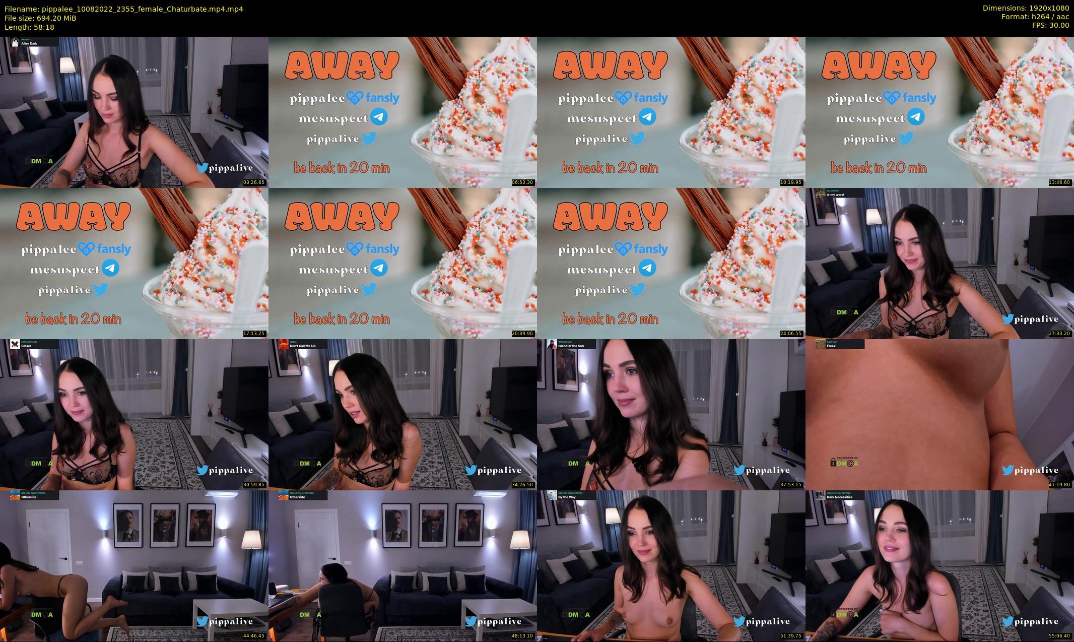 pippalee — 59 minute Chaturbate female cam show recording, 1080p, Aug 10, 2022