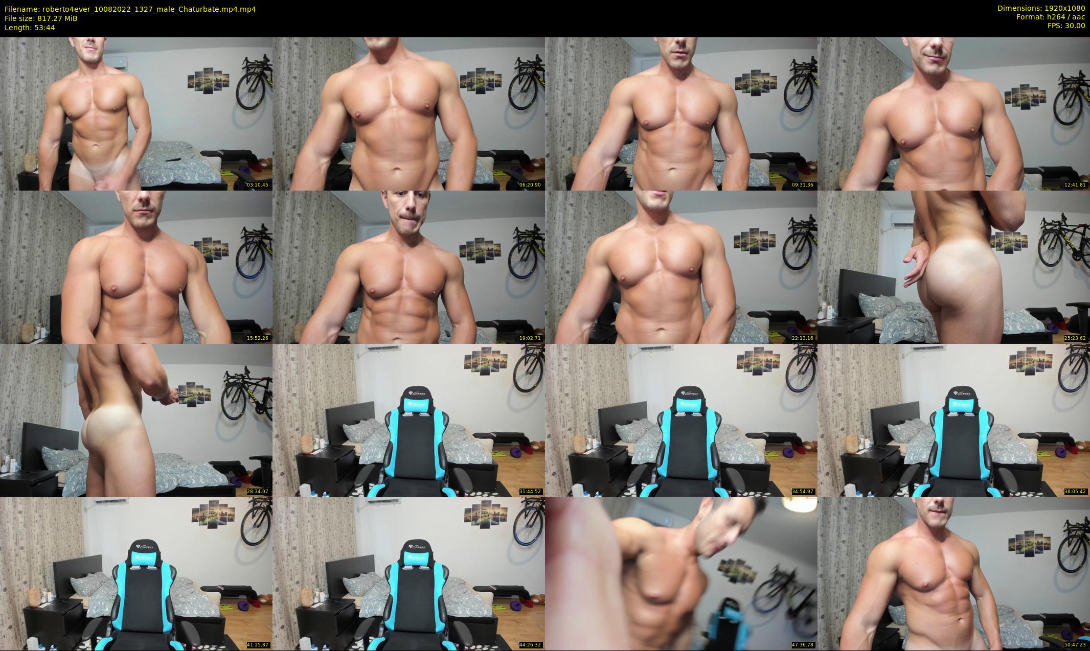 roberto4ever — 54 minute Chaturbate male cam show recording, 1080p, Aug 10, 2022
