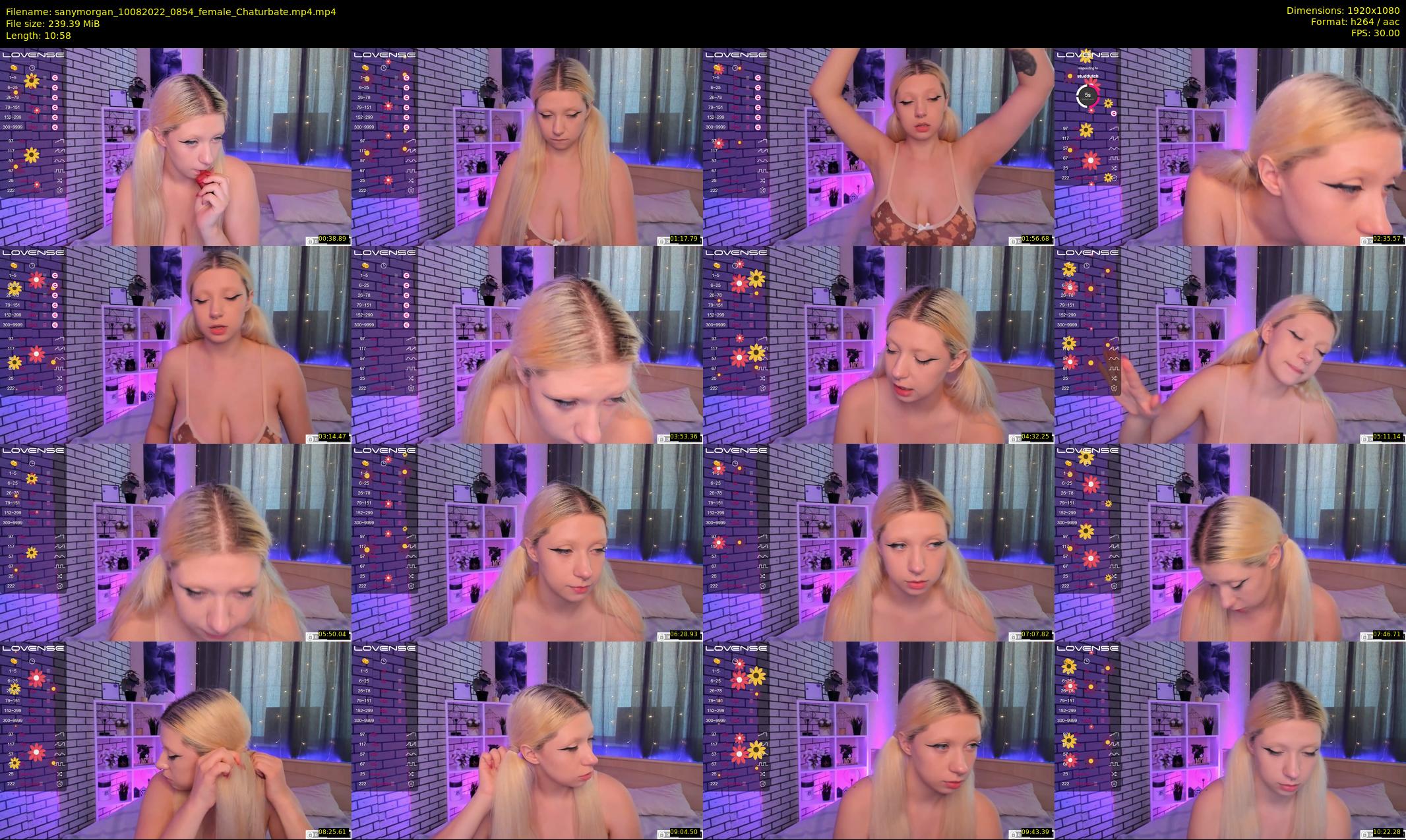 sanymorgan — 11 minute Chaturbate couple cam show recording, 1080p, Aug 10, 2022