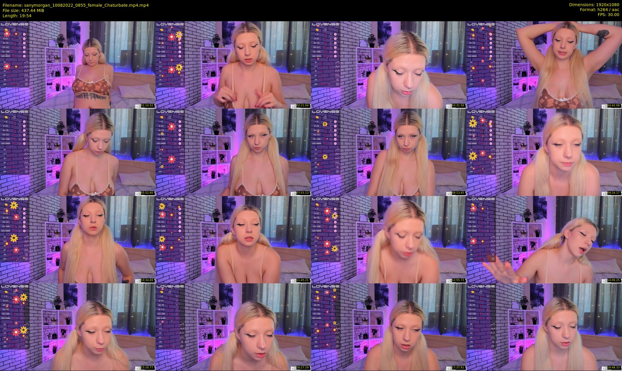 sanymorgan — 20 minute Chaturbate couple cam show recording, 1080p, Aug 10, 2022