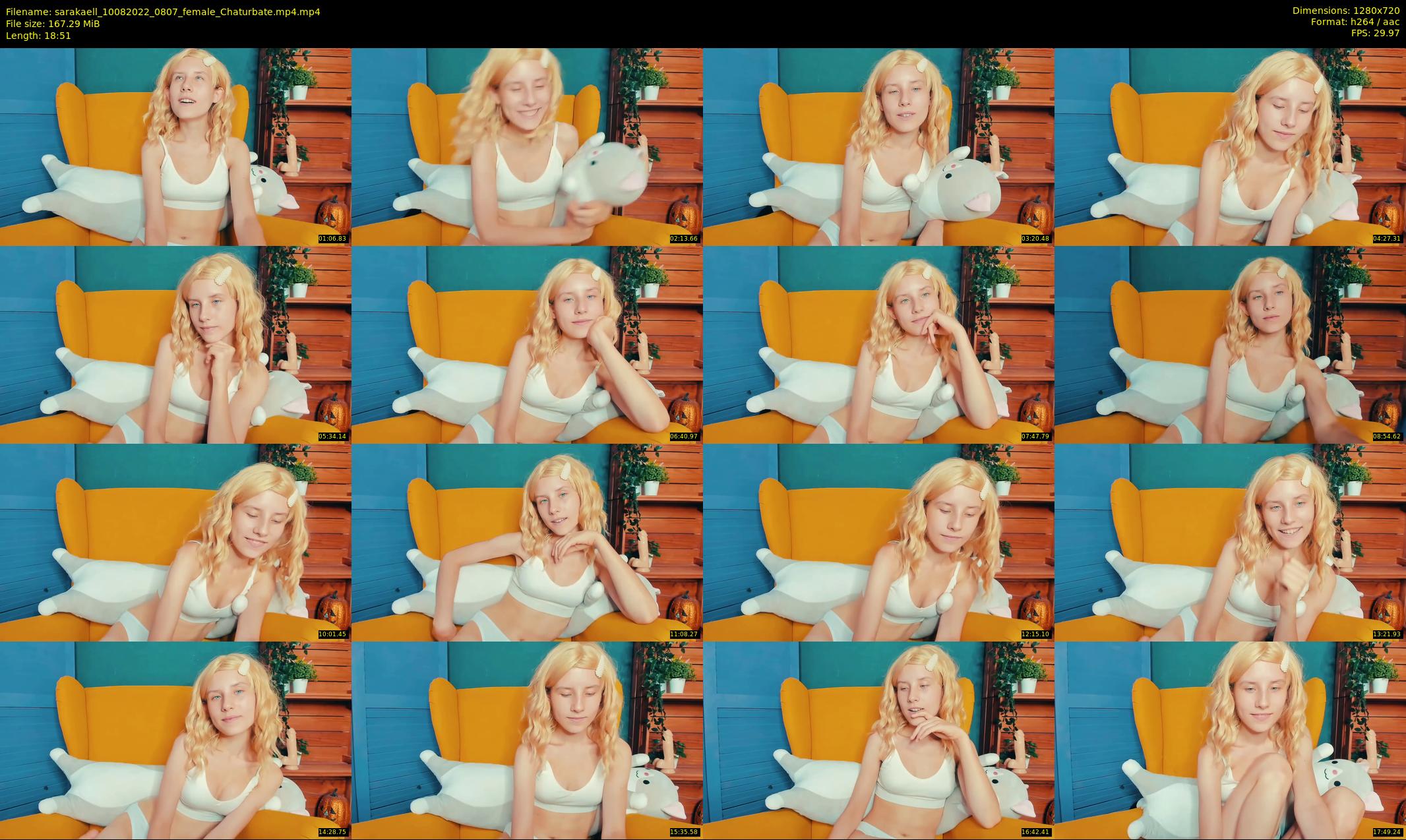 sarakaell — 19 minute Chaturbate female cam show recording, 720p, Aug 10, 2022