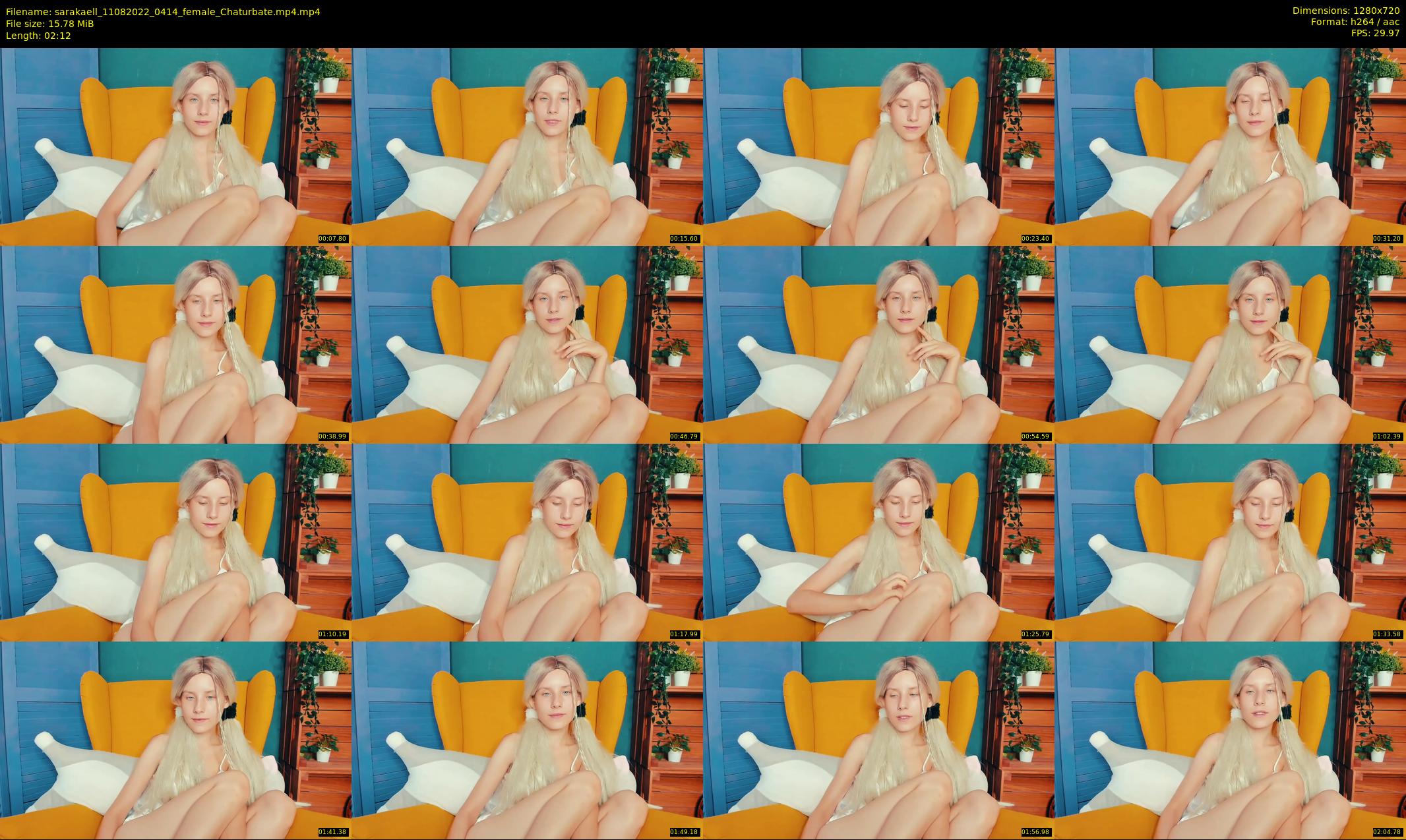 sarakaell — 3 minute Chaturbate female cam show recording, 720p, Aug 11, 2022