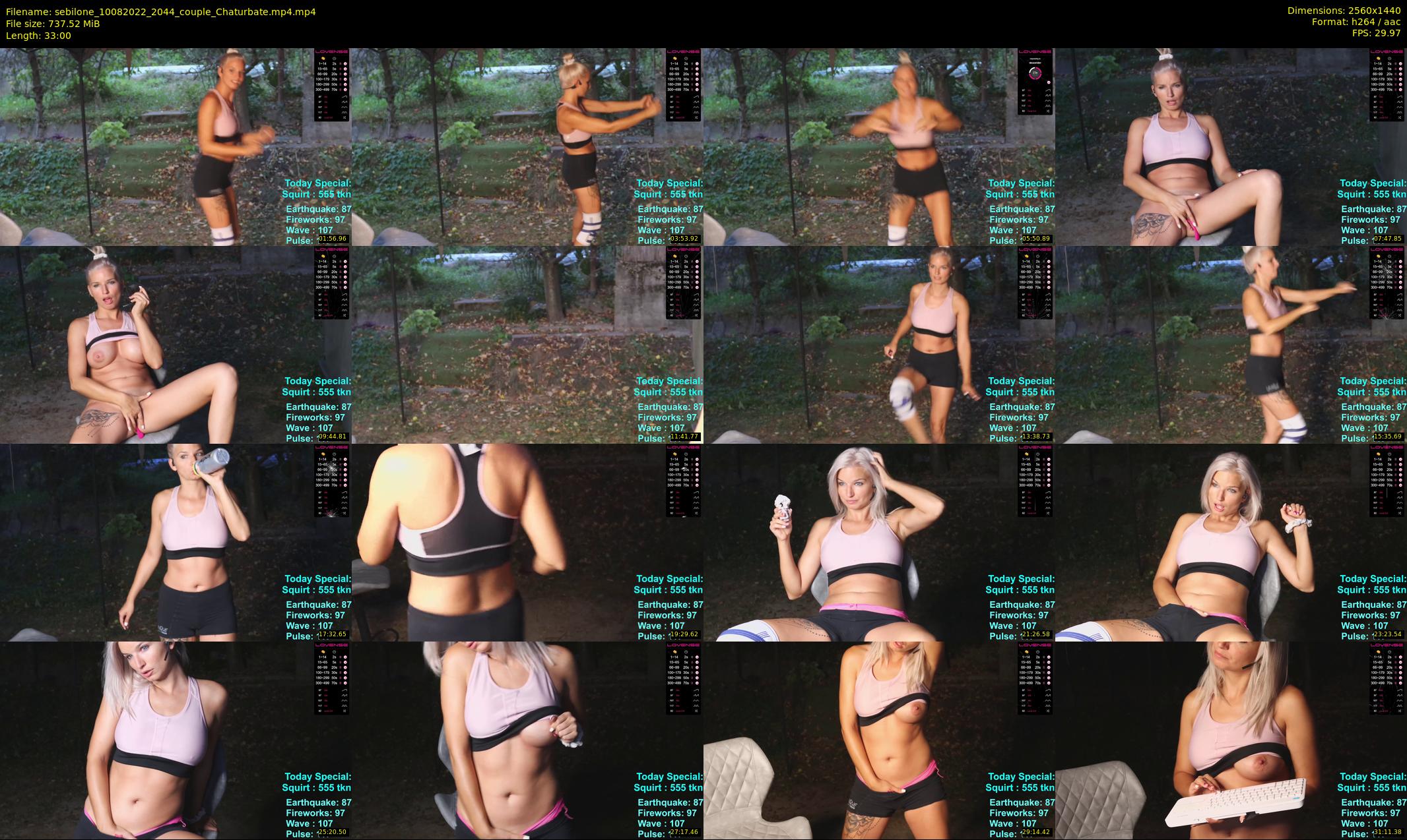 sebilone — 33 minute Chaturbate couple cam show recording, 1080p, Aug 10, 2022
