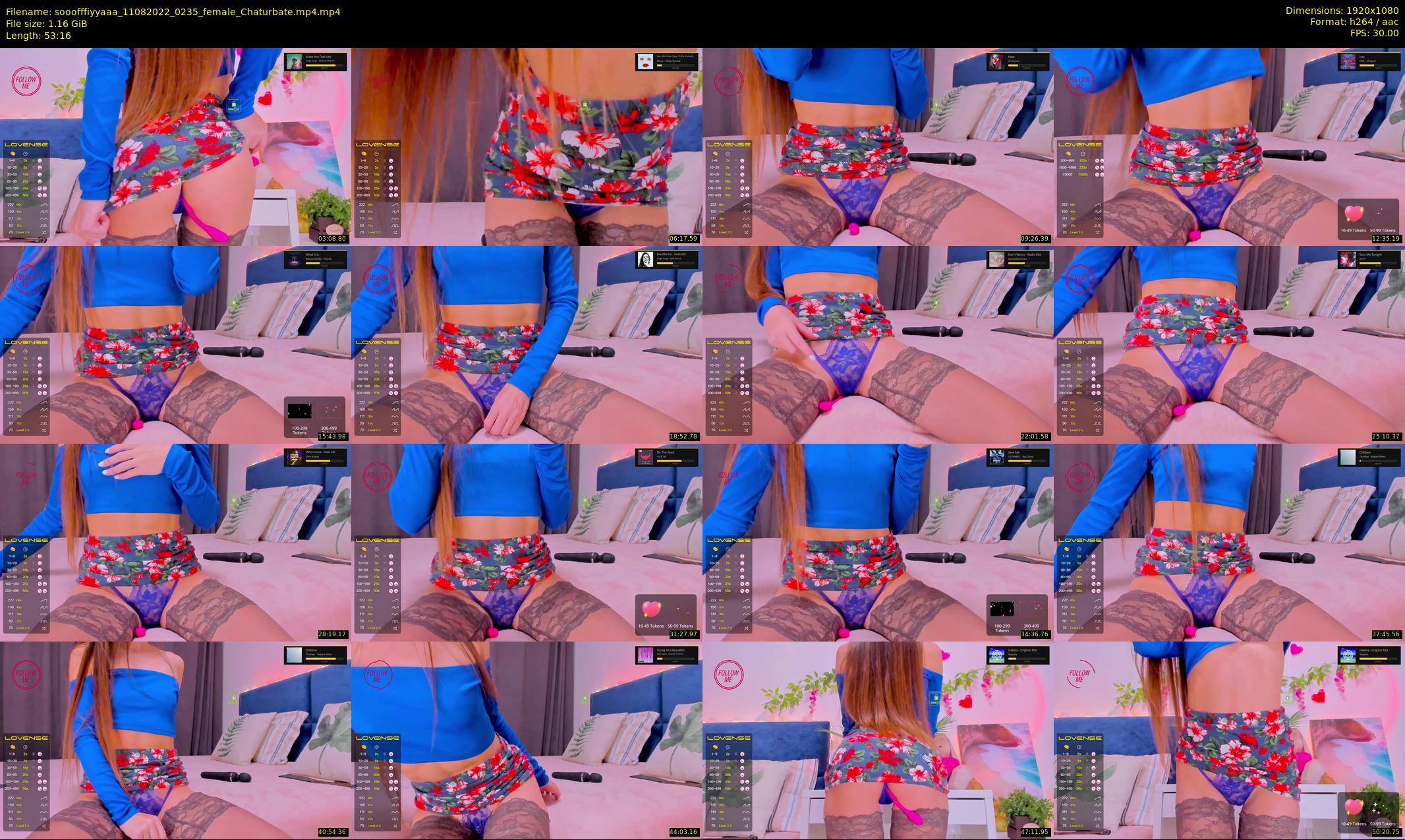 sooofffiyyaaa — 54 minute Chaturbate female cam show recording, 1080p, Aug 11, 2022