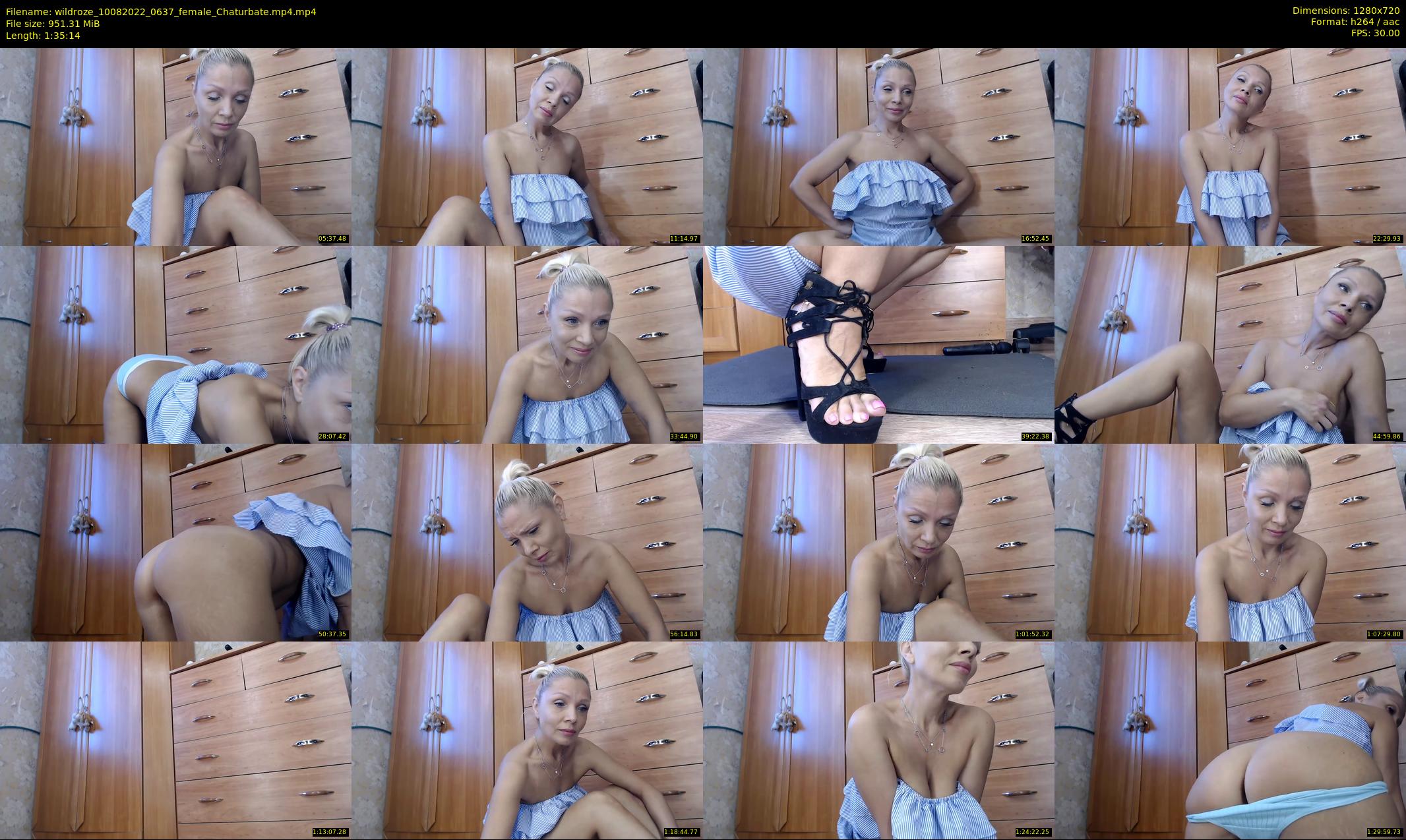 wildroze — 96 minute Chaturbate female cam show recording, 720p, Aug 10, 2022