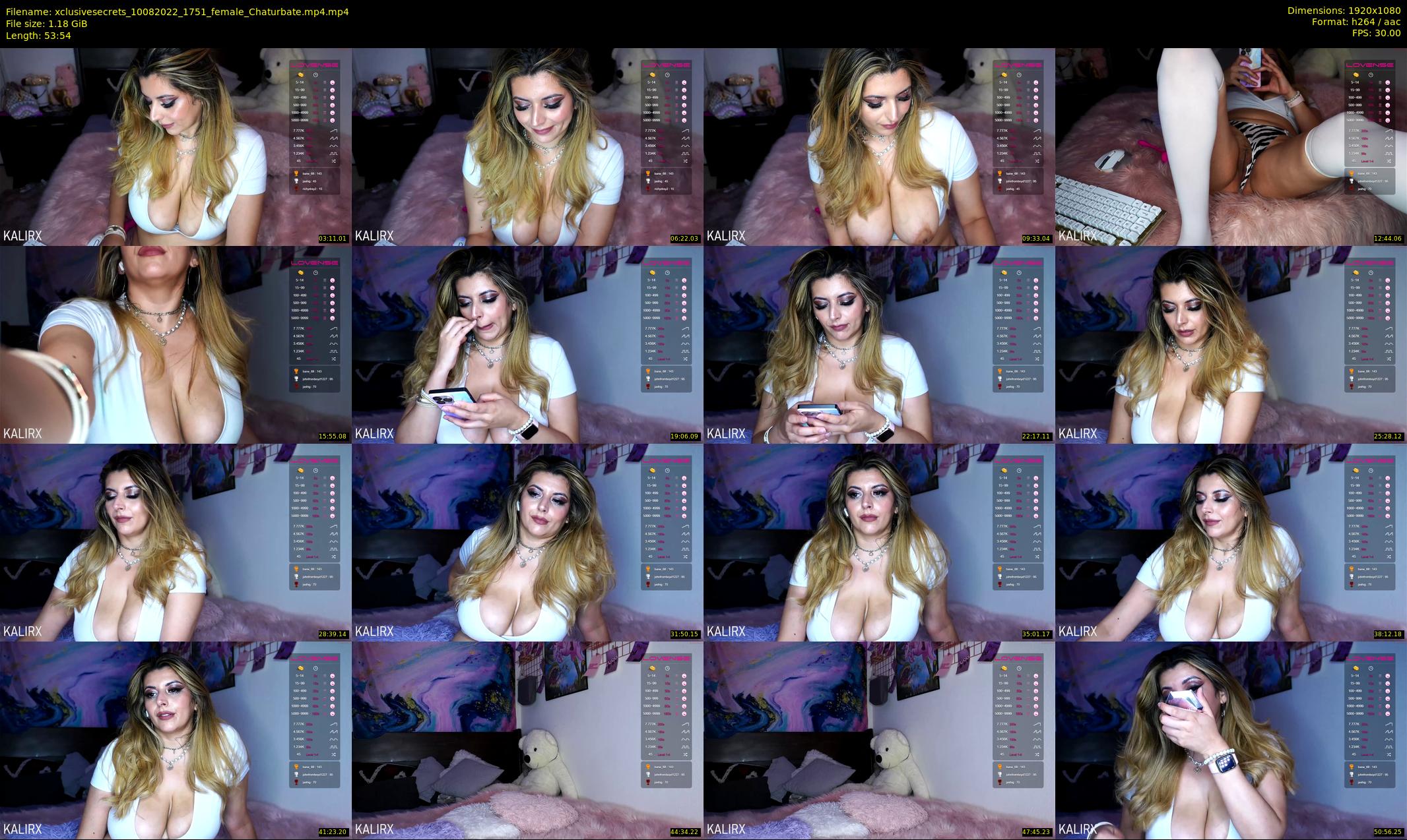 xclusivesecrets — 54 minute Chaturbate female cam show recording, 1080p, Aug 10, 2022