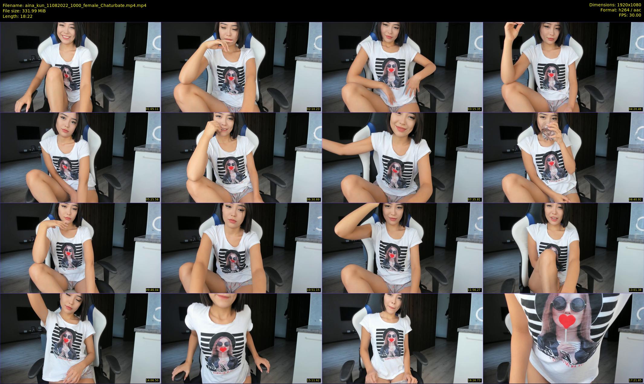 aina_kun — 19 minute Chaturbate female cam show recording, 1080p, Aug 11, 2022