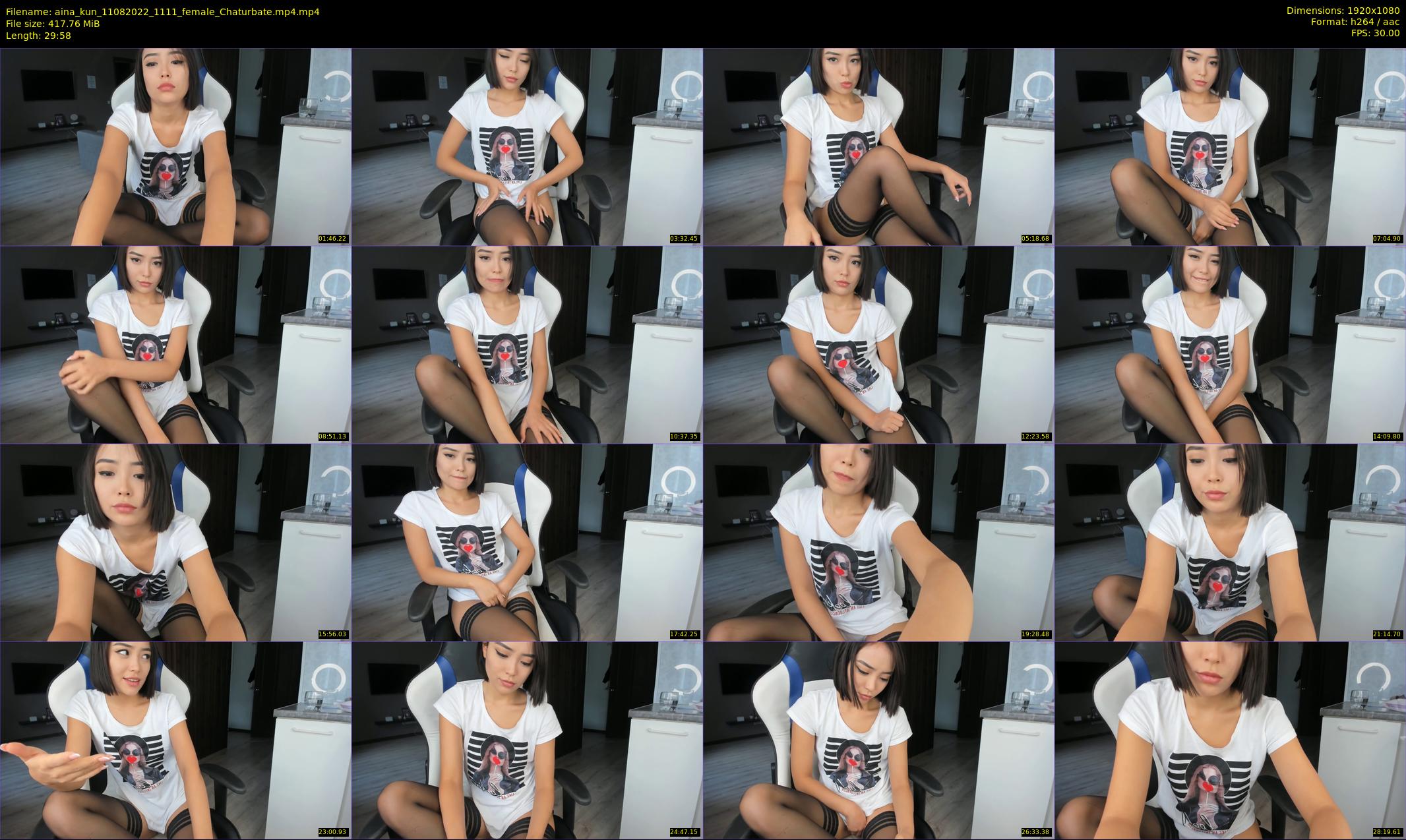 aina_kun — 30 minute Chaturbate female cam show recording, 1080p, Aug 11, 2022