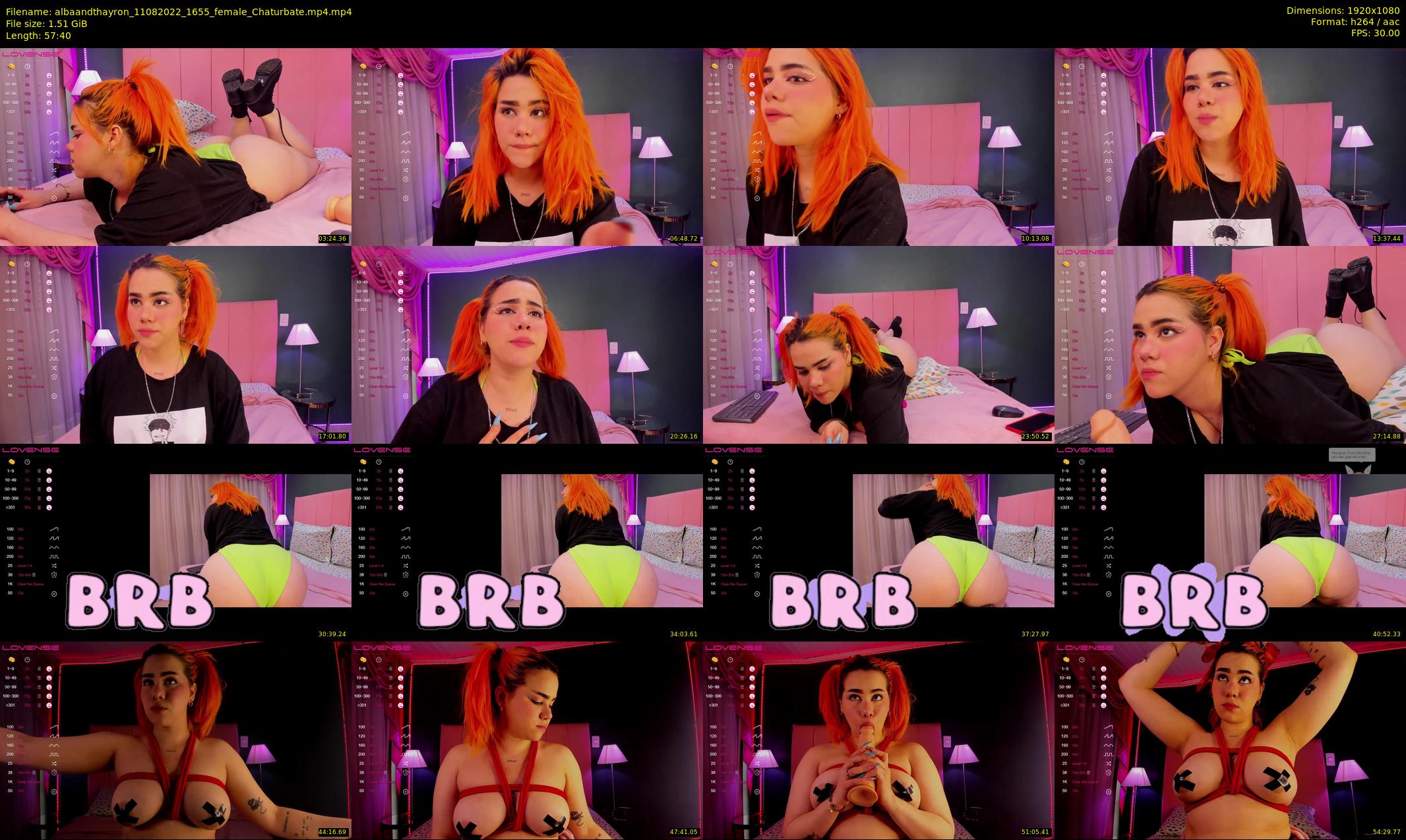 albaandthayron — 58 minute Chaturbate couple cam show recording, 1080p, Aug 11, 2022