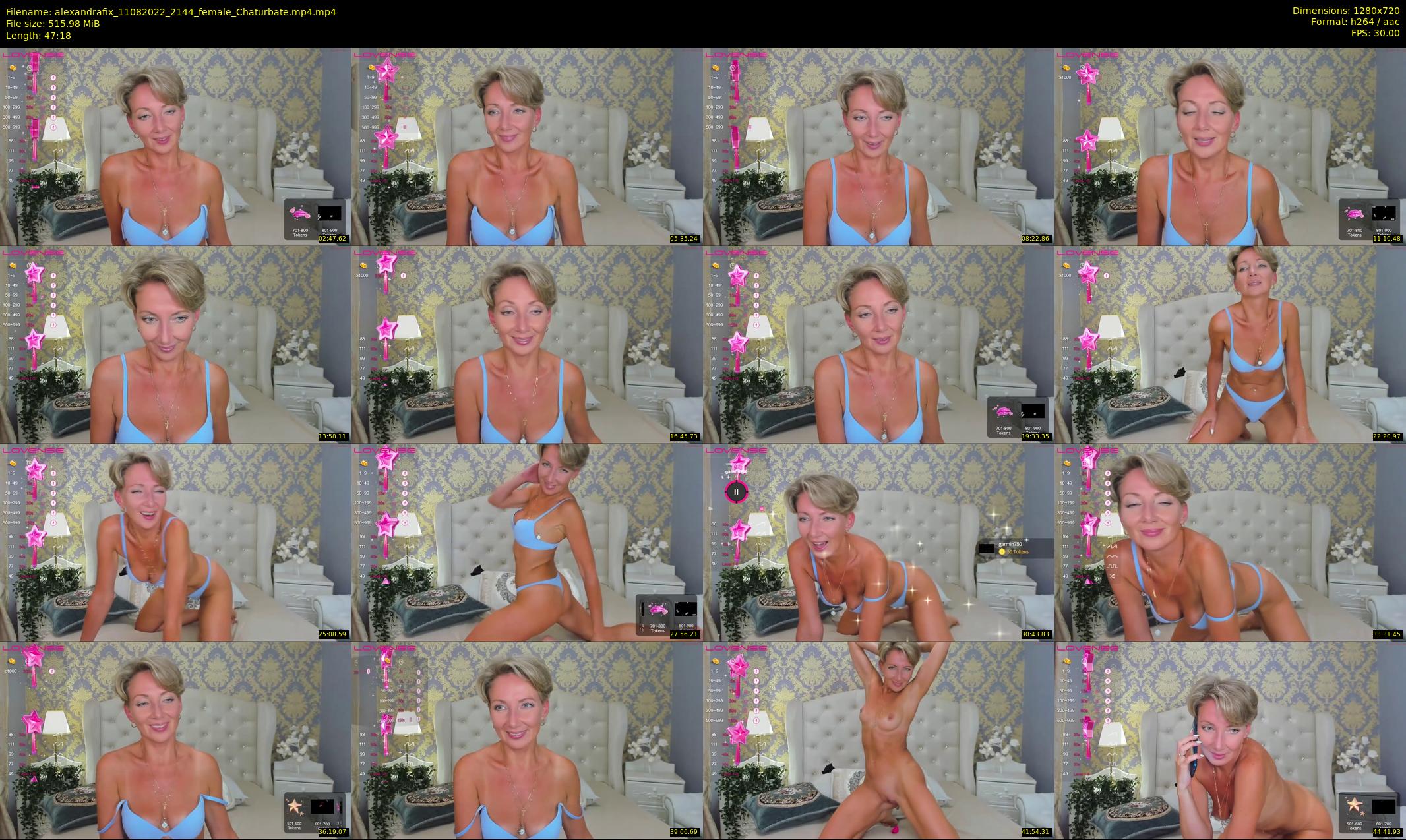 alexandrafix — 48 minute Chaturbate female cam show recording, 720p, Aug 11, 2022