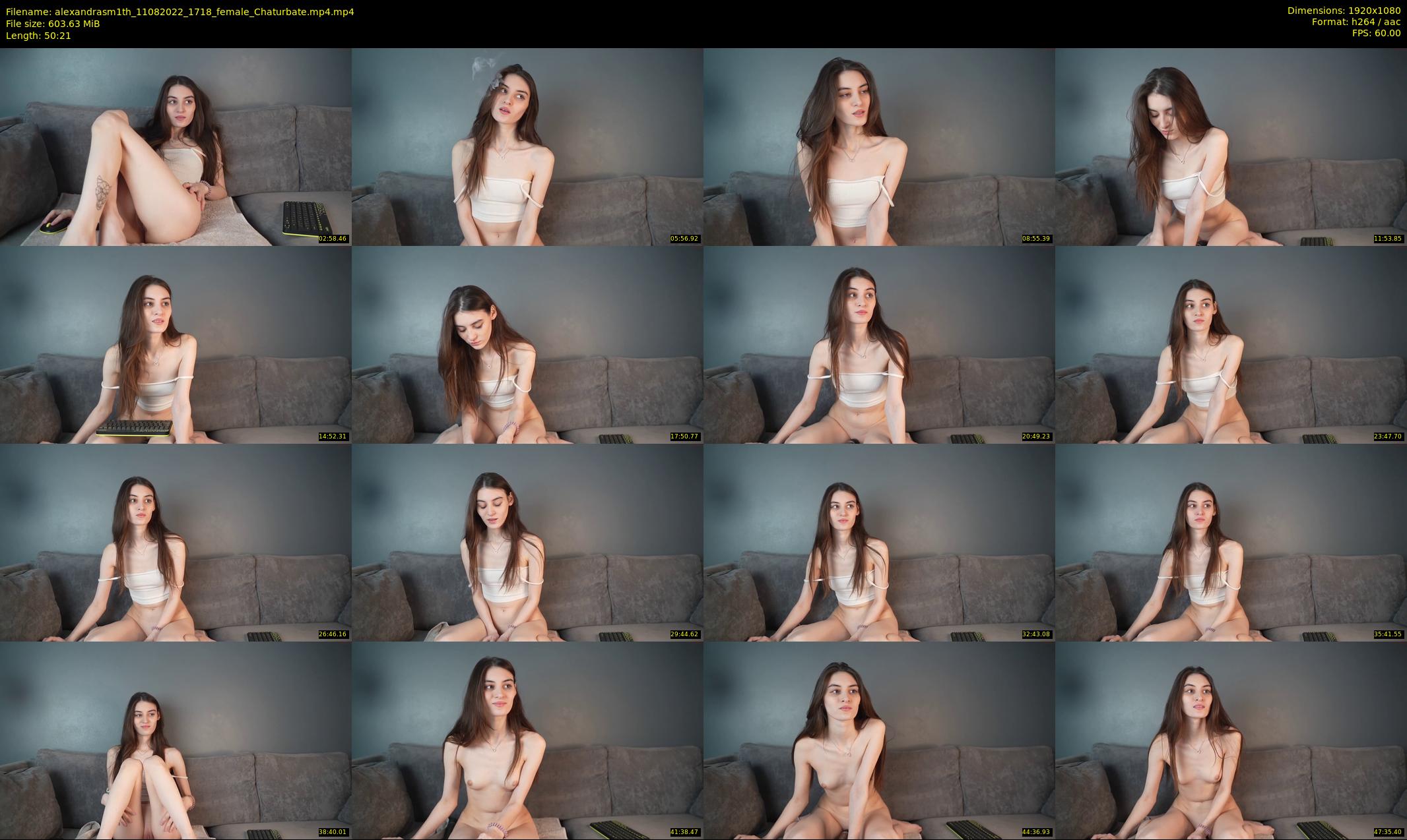 alexandrasm1th — 51 minute Chaturbate female cam show recording, 1080p, Aug 11, 2022