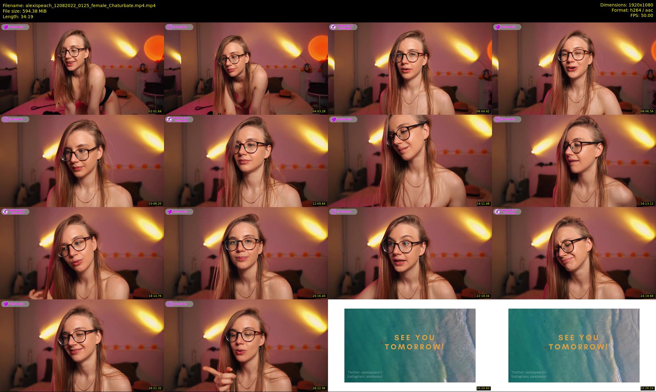 alexispeach — 35 minute Chaturbate female cam show recording, 1080p, Aug 12, 2022