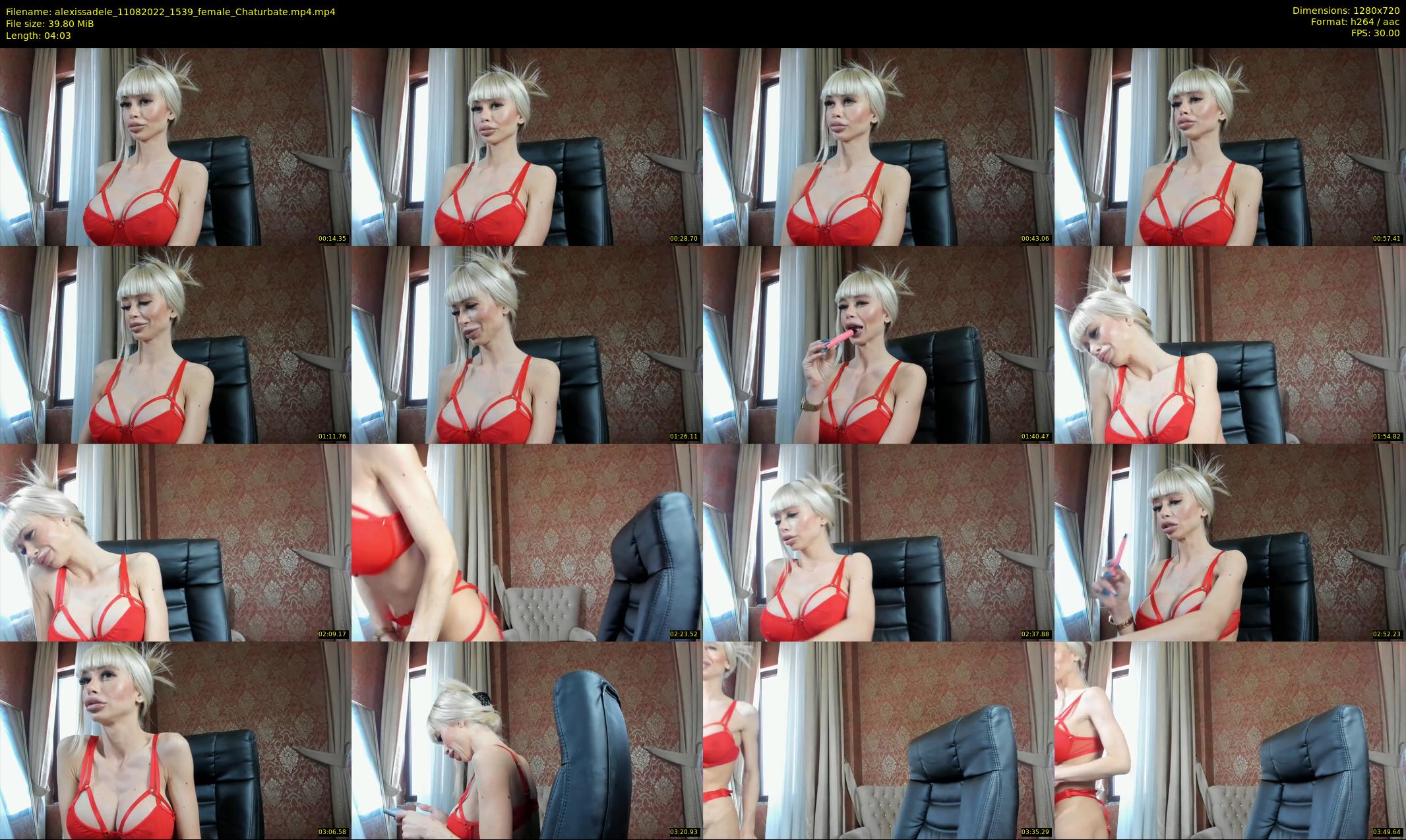 alexissadele — 5 minute Chaturbate female cam show recording, 720p, Aug 11, 2022