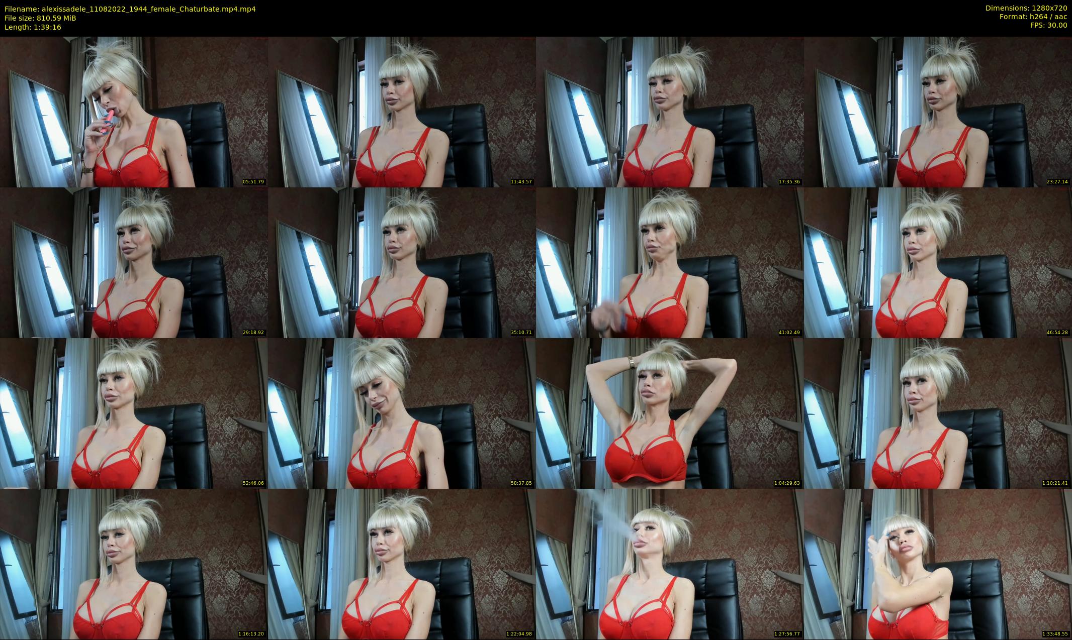 alexissadele — 100 minute Chaturbate female cam show recording, 720p, Aug 11, 2022