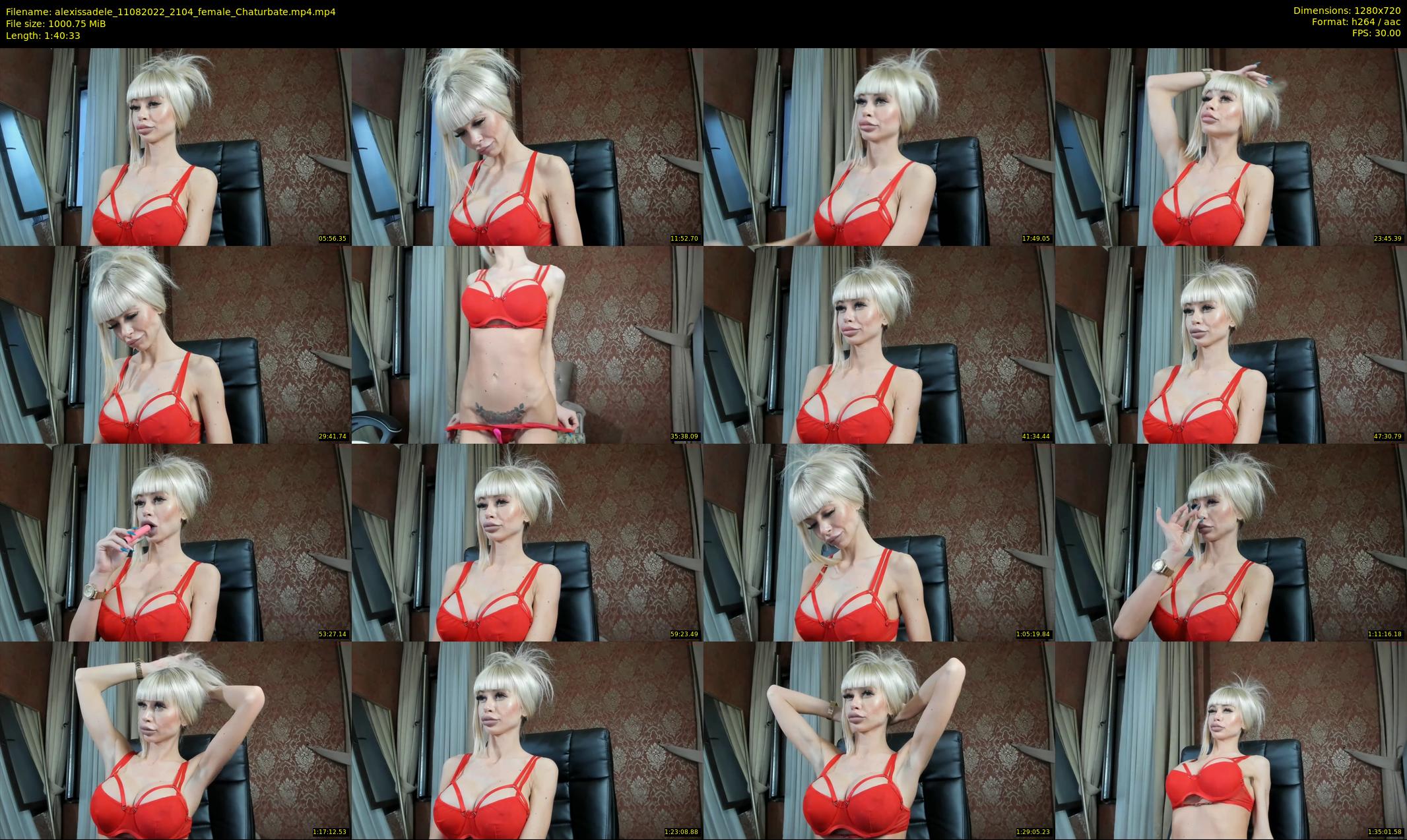 alexissadele — 101 minute Chaturbate female cam show recording, 720p, Aug 11, 2022