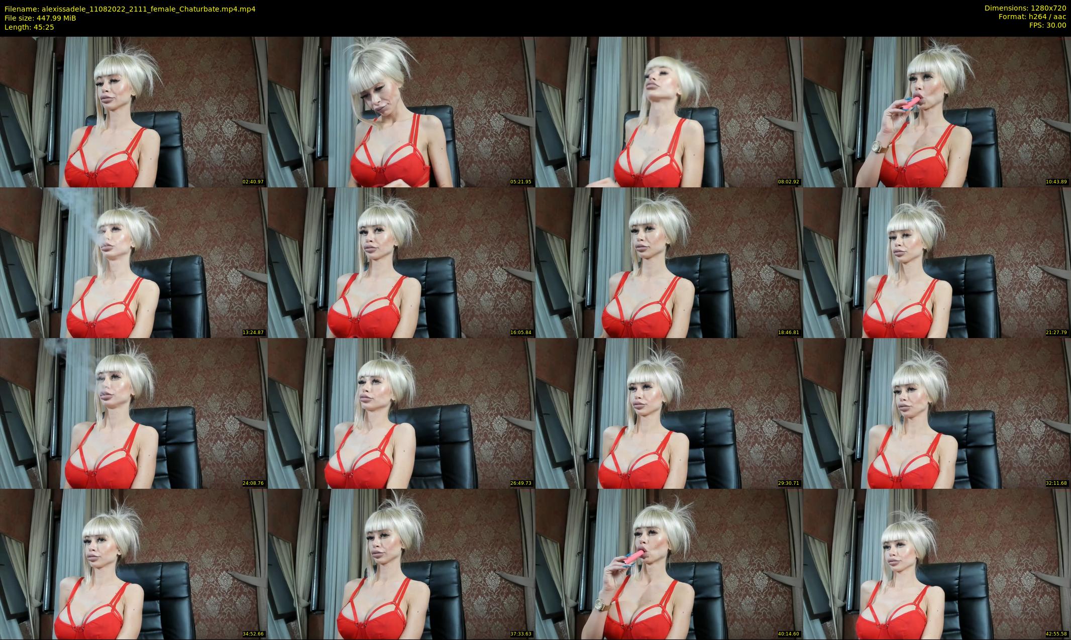 alexissadele — 46 minute Chaturbate female cam show recording, 720p, Aug 11, 2022