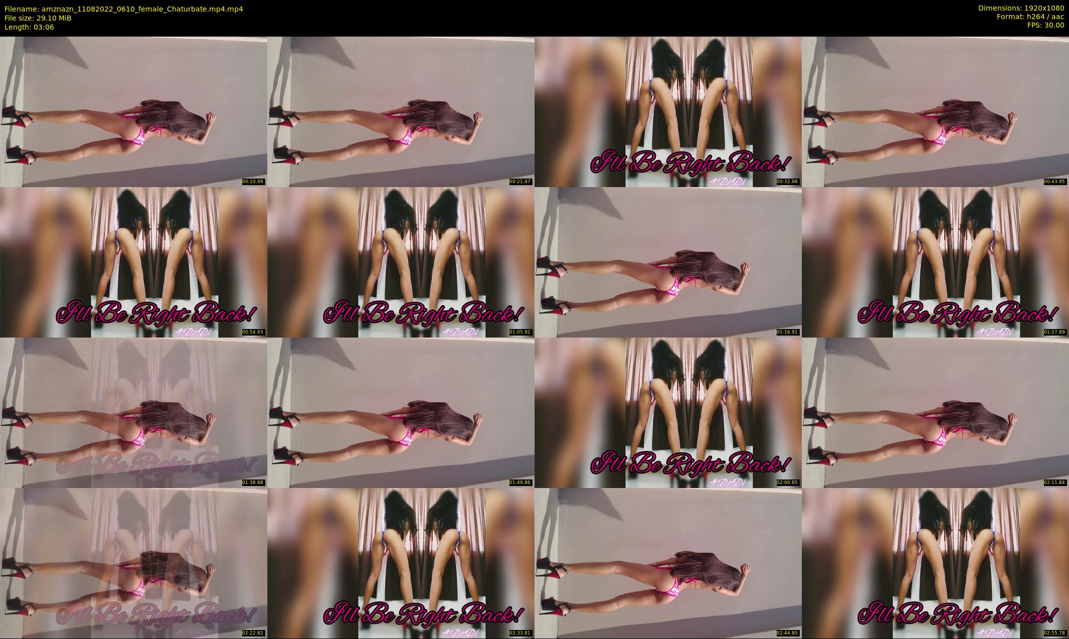 amznazn — 4 minute Chaturbate female cam show recording, 1080p, Aug 11, 2022