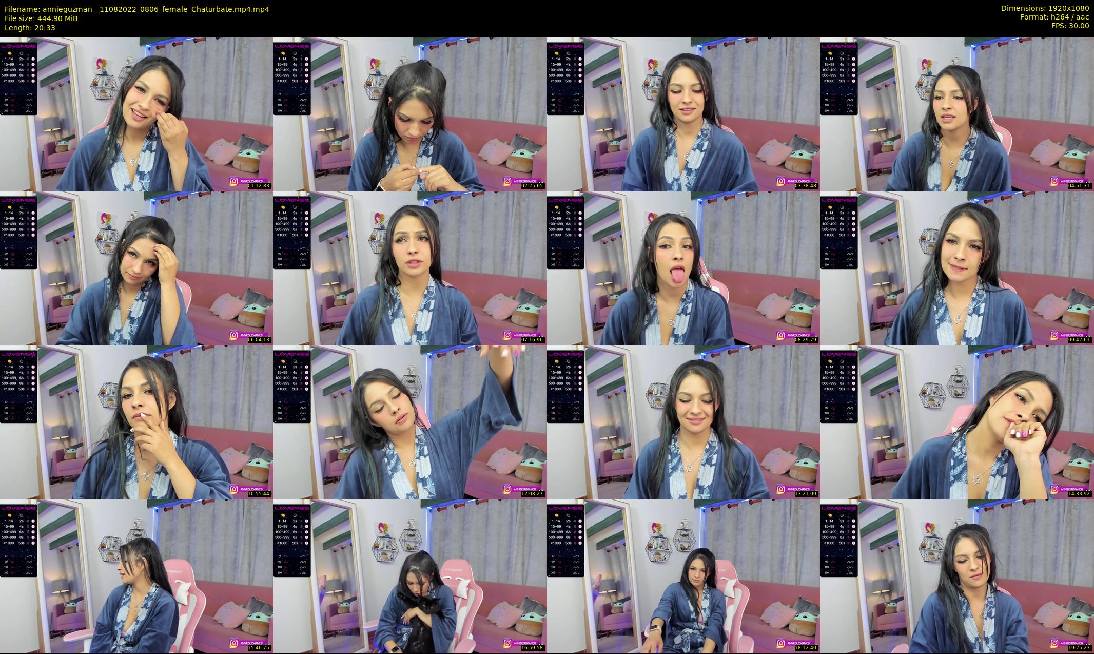 annieguzman_ — 21 minute Chaturbate female cam show recording, 1080p, Aug 11, 2022