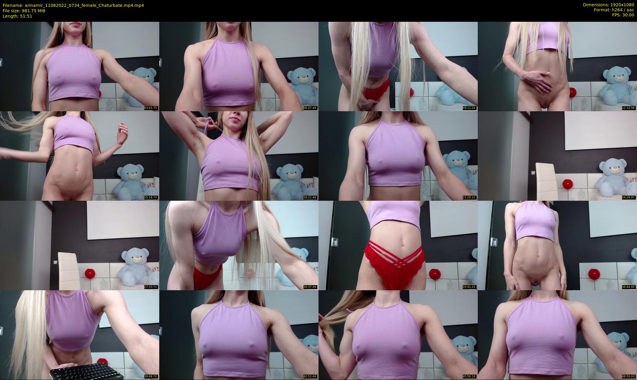 arinamir — 52 minute Chaturbate female cam show recording, 1080p, Aug 11, 2022