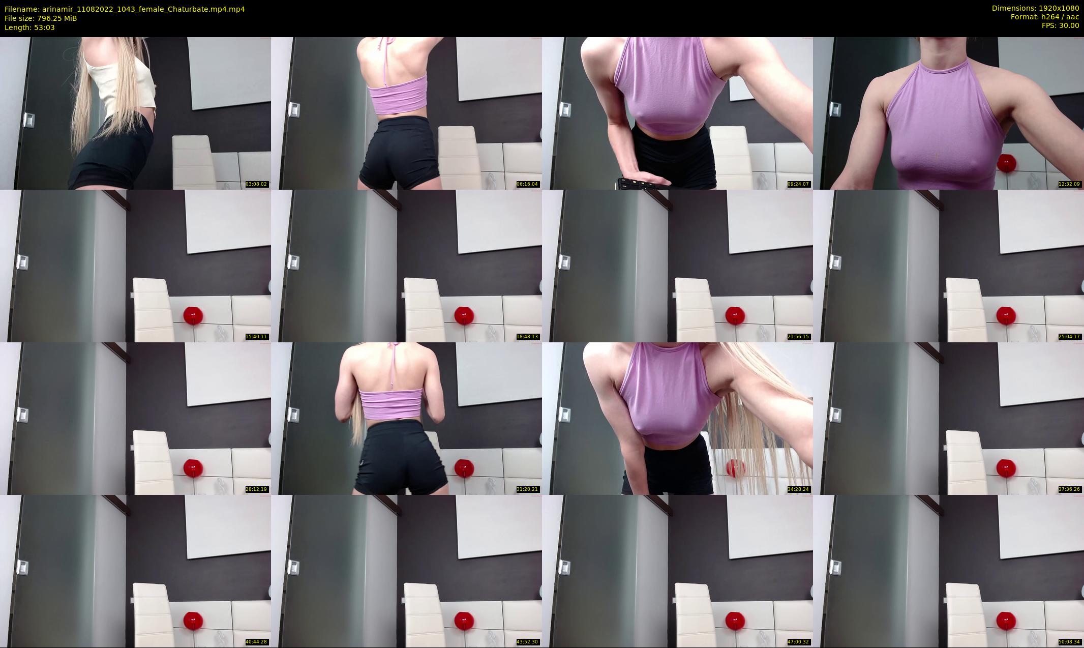 arinamir — 54 minute Chaturbate female cam show recording, 1080p, Aug 11, 2022
