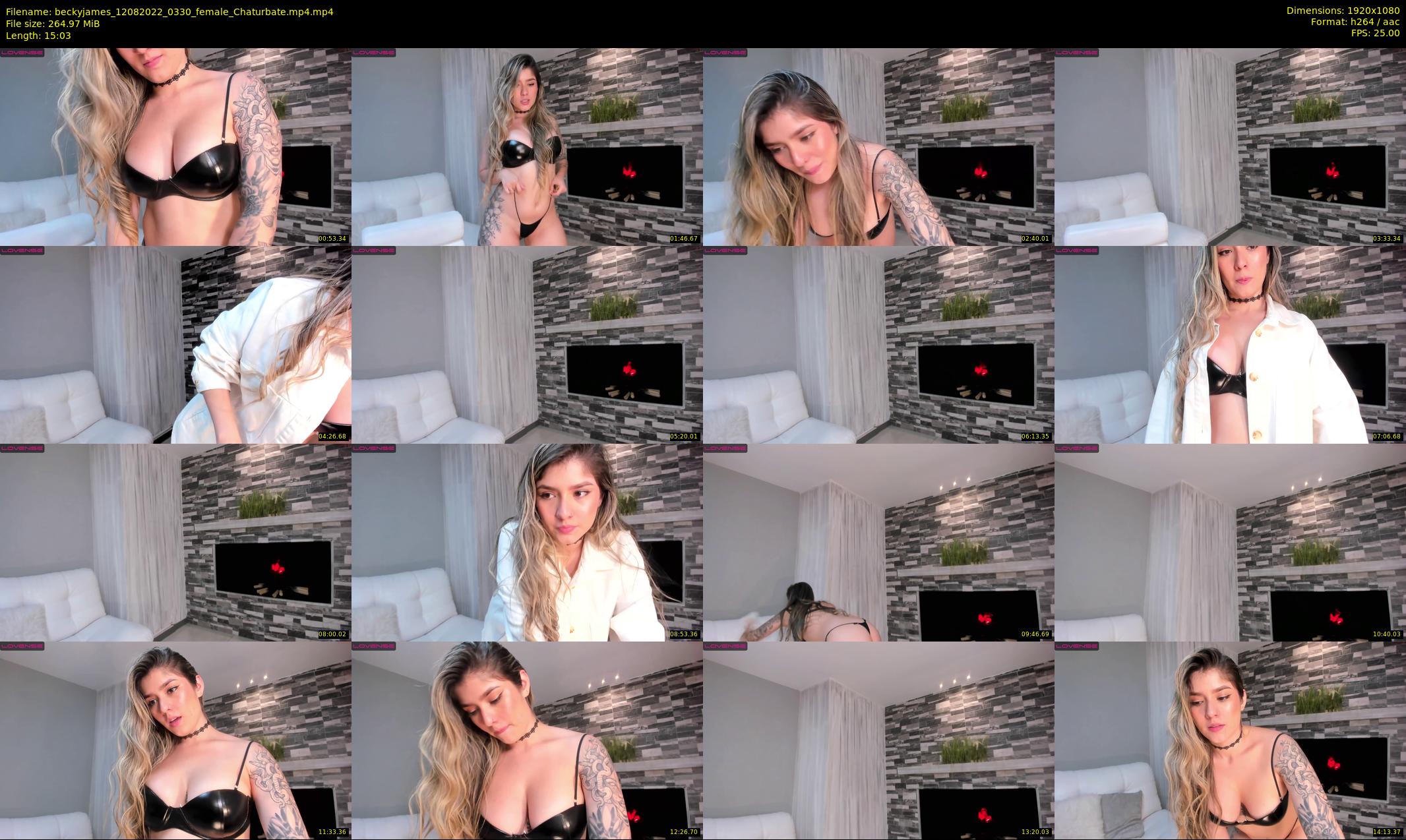 beckyjames — 16 minute Chaturbate female cam show recording, 1080p, Aug 12, 2022
