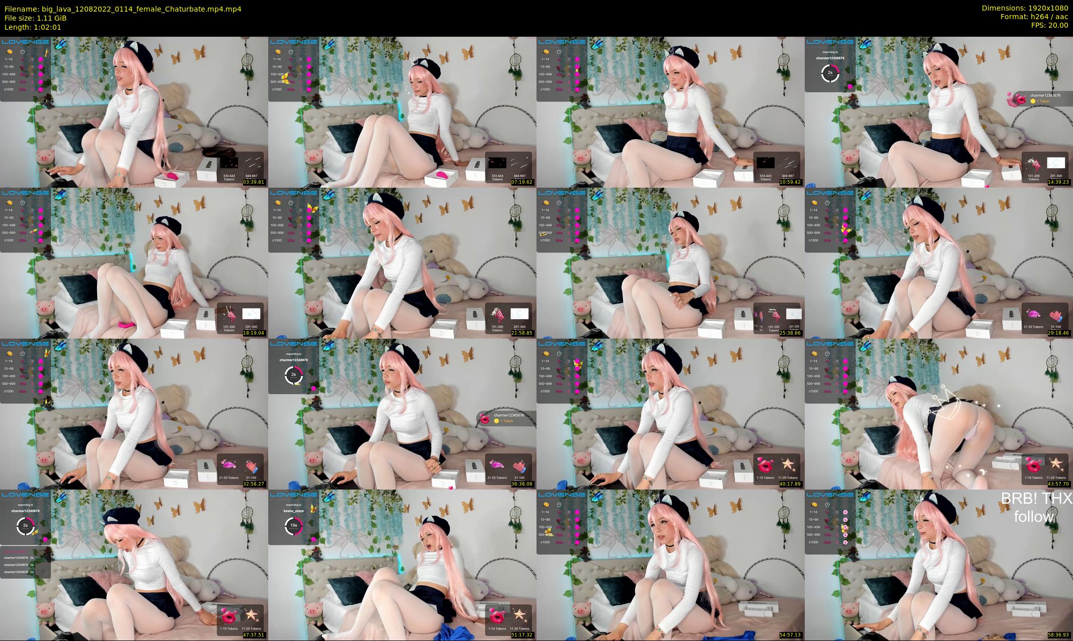 big_lava — 63 minute Chaturbate female cam show recording, 1080p, Aug 12, 2022