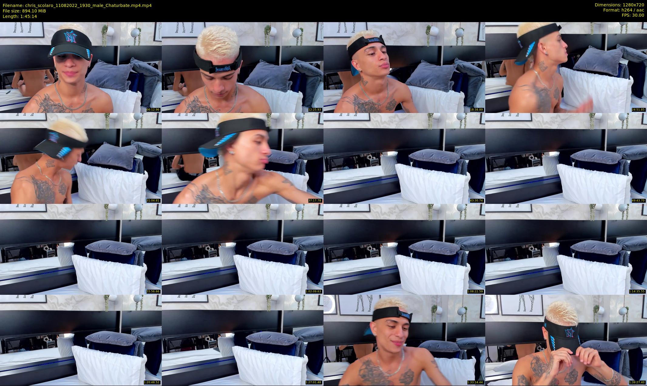 chris_scolaro — 106 minute Chaturbate male cam show recording, 720p, Aug 11, 2022