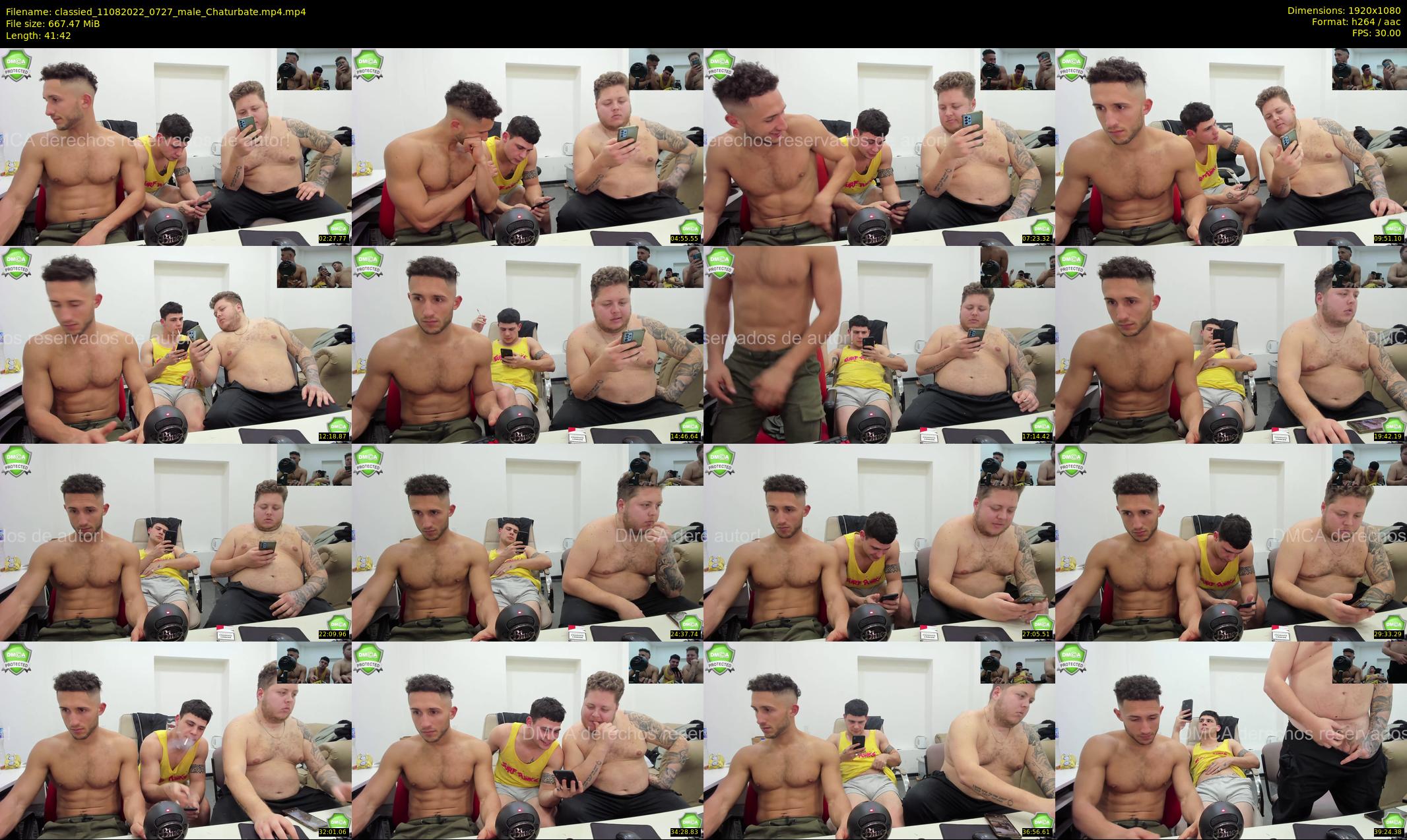 classied — 42 minute Chaturbate male cam show recording, 1080p, Aug 11, 2022