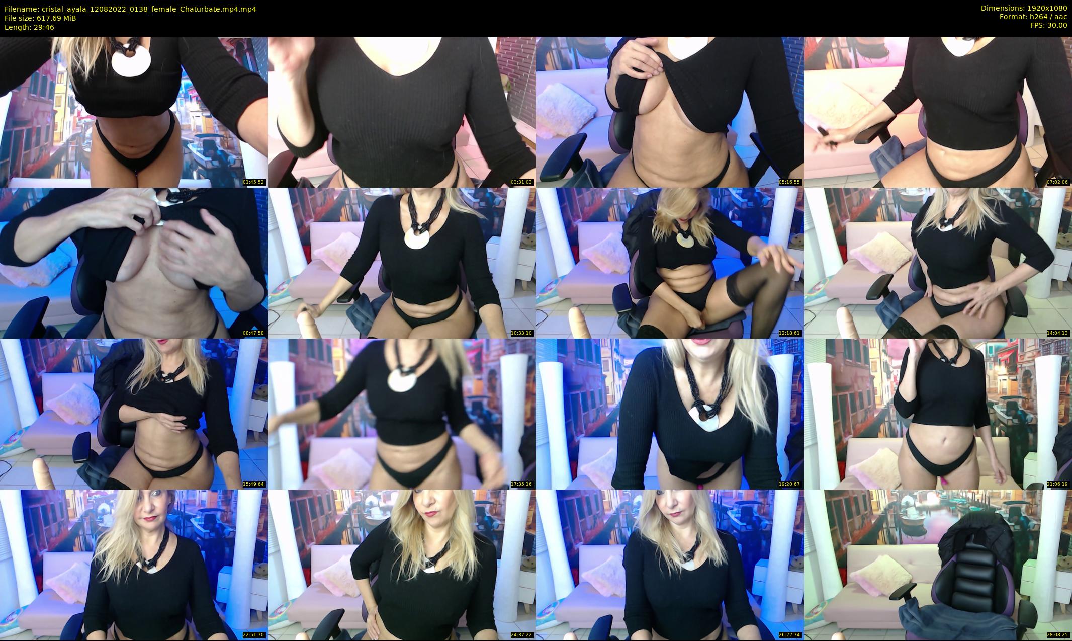 cristal_ayala — 30 minute Chaturbate female cam show recording, 1080p, Aug 12, 2022