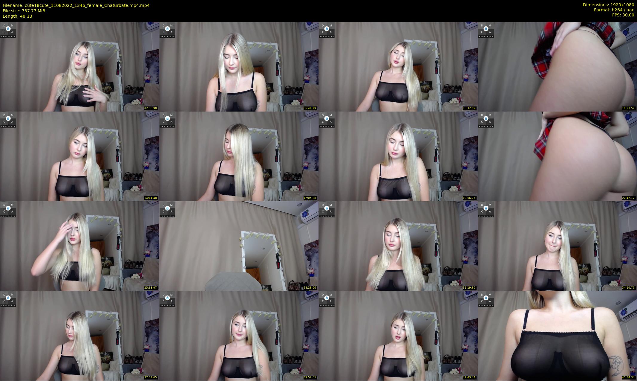 cute18cute — 49 minute Chaturbate female cam show recording, 1080p, Aug 11, 2022