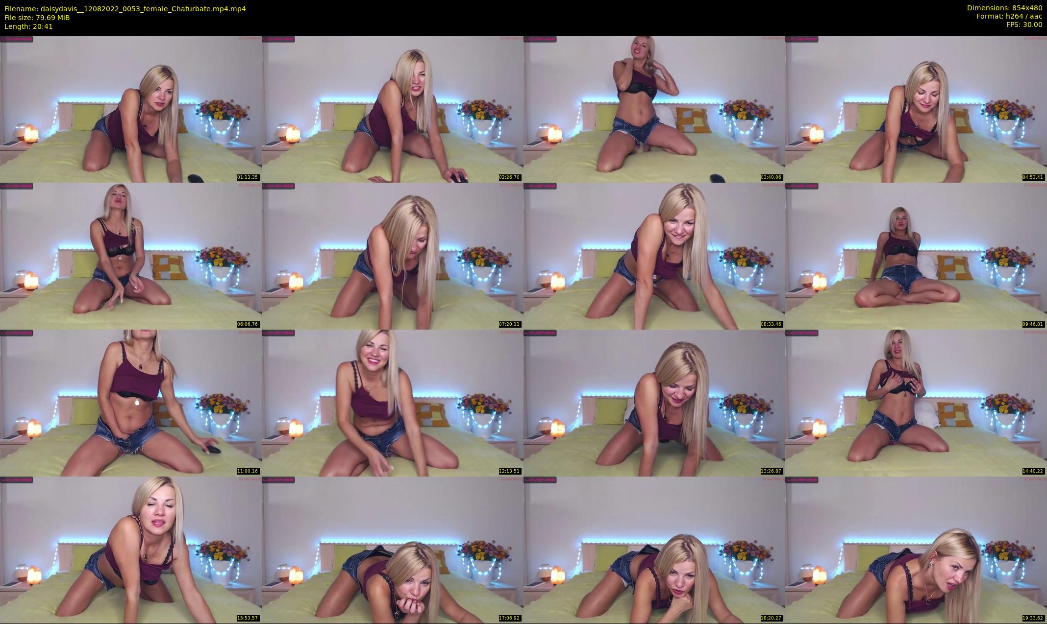 daisydavis_ — 21 minute Chaturbate female cam show recording, 480p, Aug 12, 2022