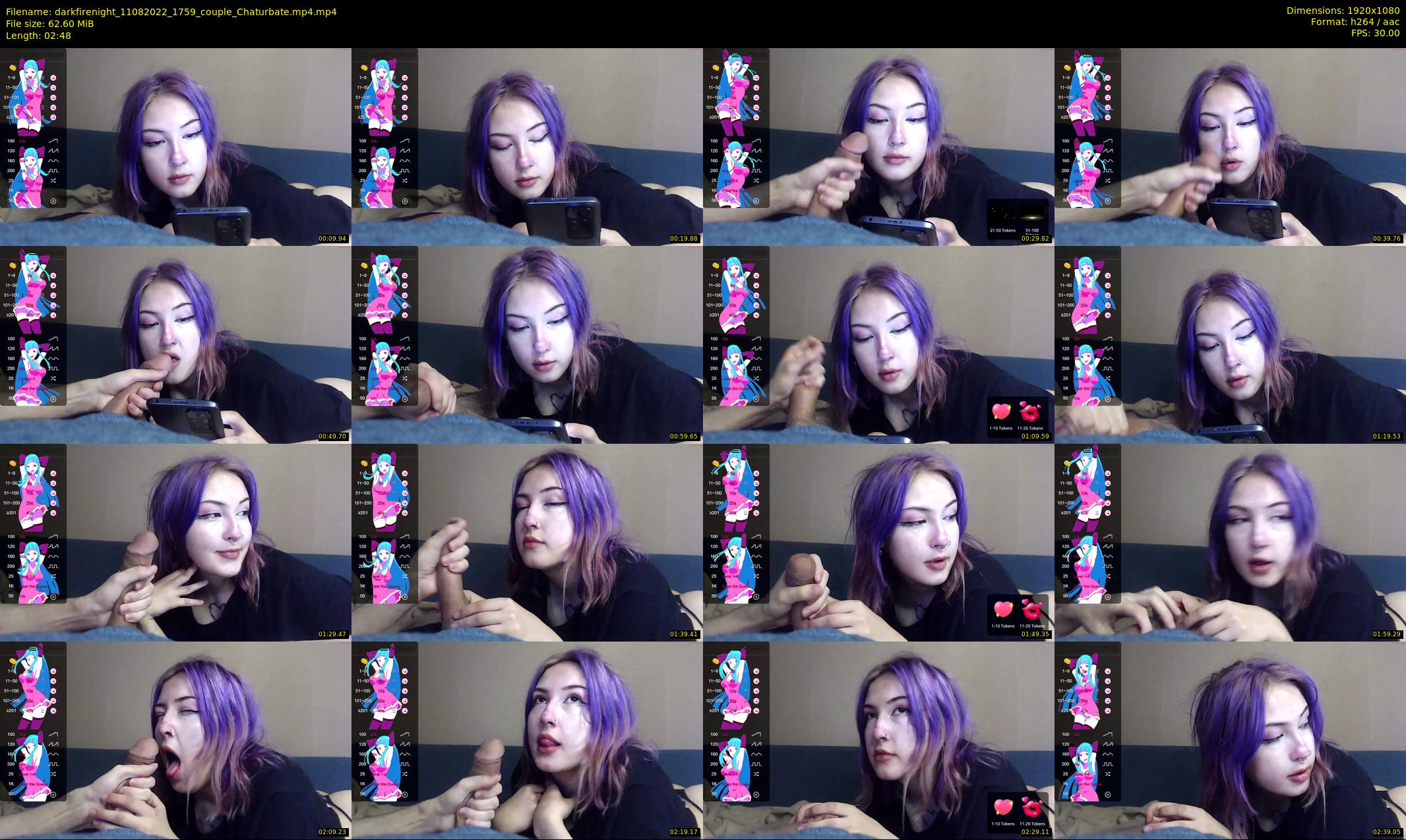 darkfirenight — 3 minute Chaturbate couple cam show recording, 1080p, Aug 11, 2022