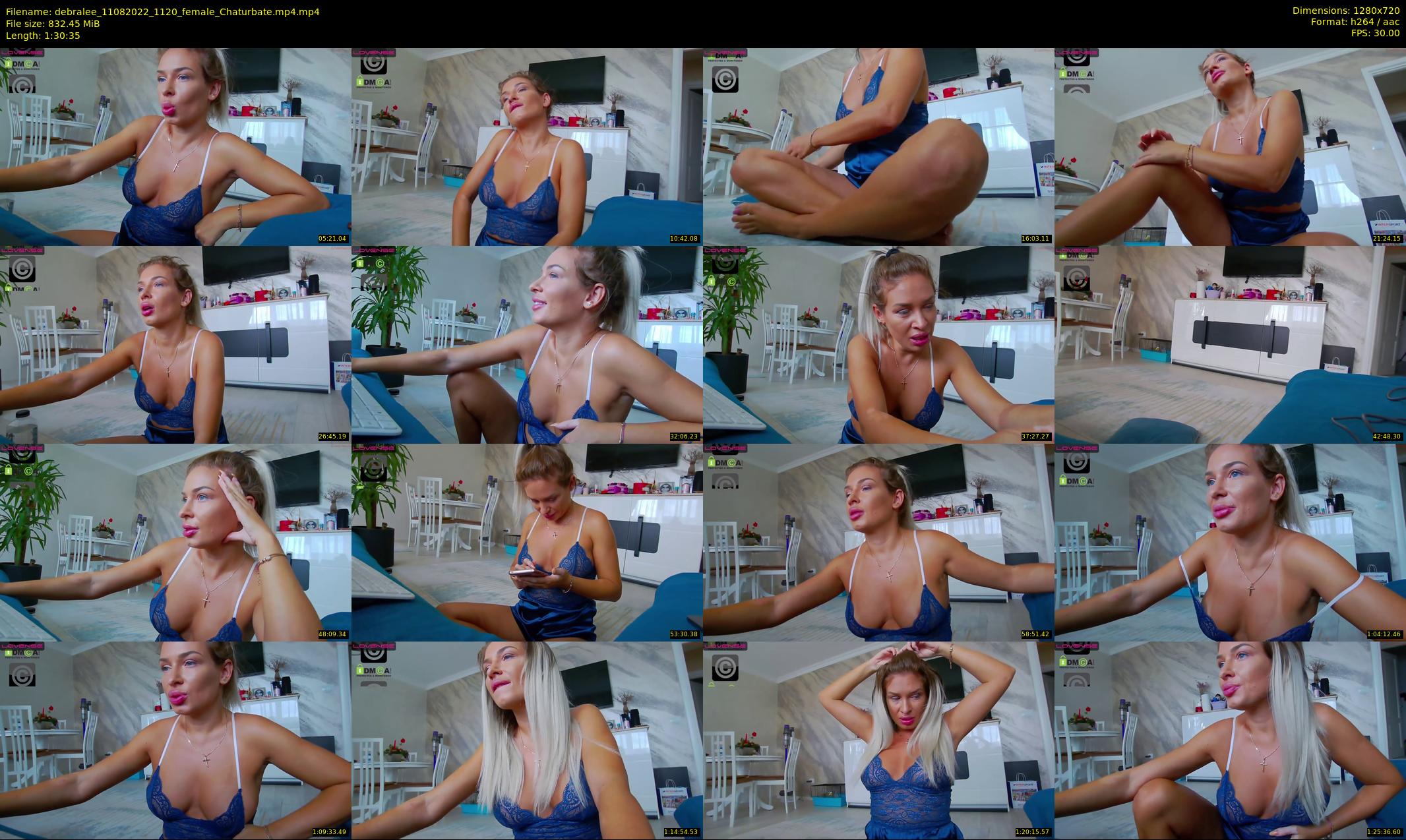 debralee — 91 minute Chaturbate female cam show recording, 720p, Aug 11, 2022