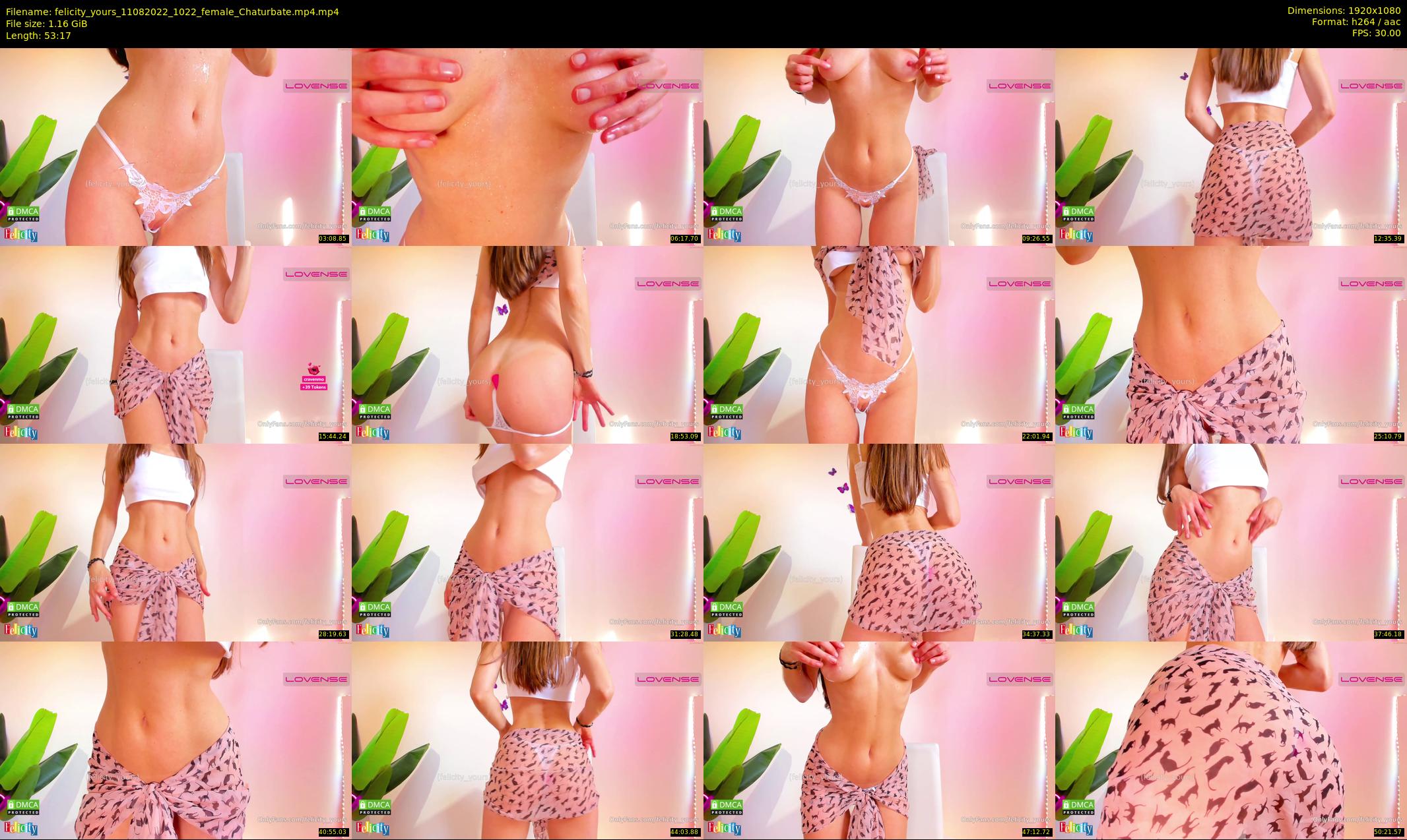 felicity_yours — 54 minute Chaturbate female cam show recording, 1080p, Aug 11, 2022