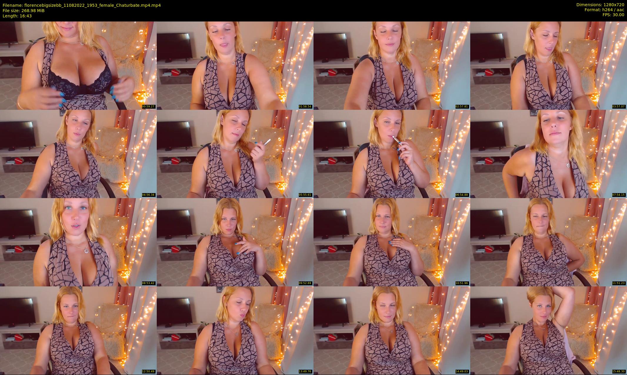 florencebigsizebb — 17 minute Chaturbate female cam show recording, 720p, Aug 11, 2022