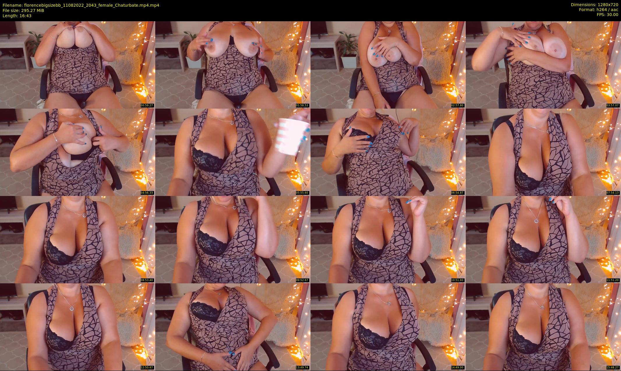 florencebigsizebb — 17 minute Chaturbate female cam show recording, 720p, Aug 11, 2022